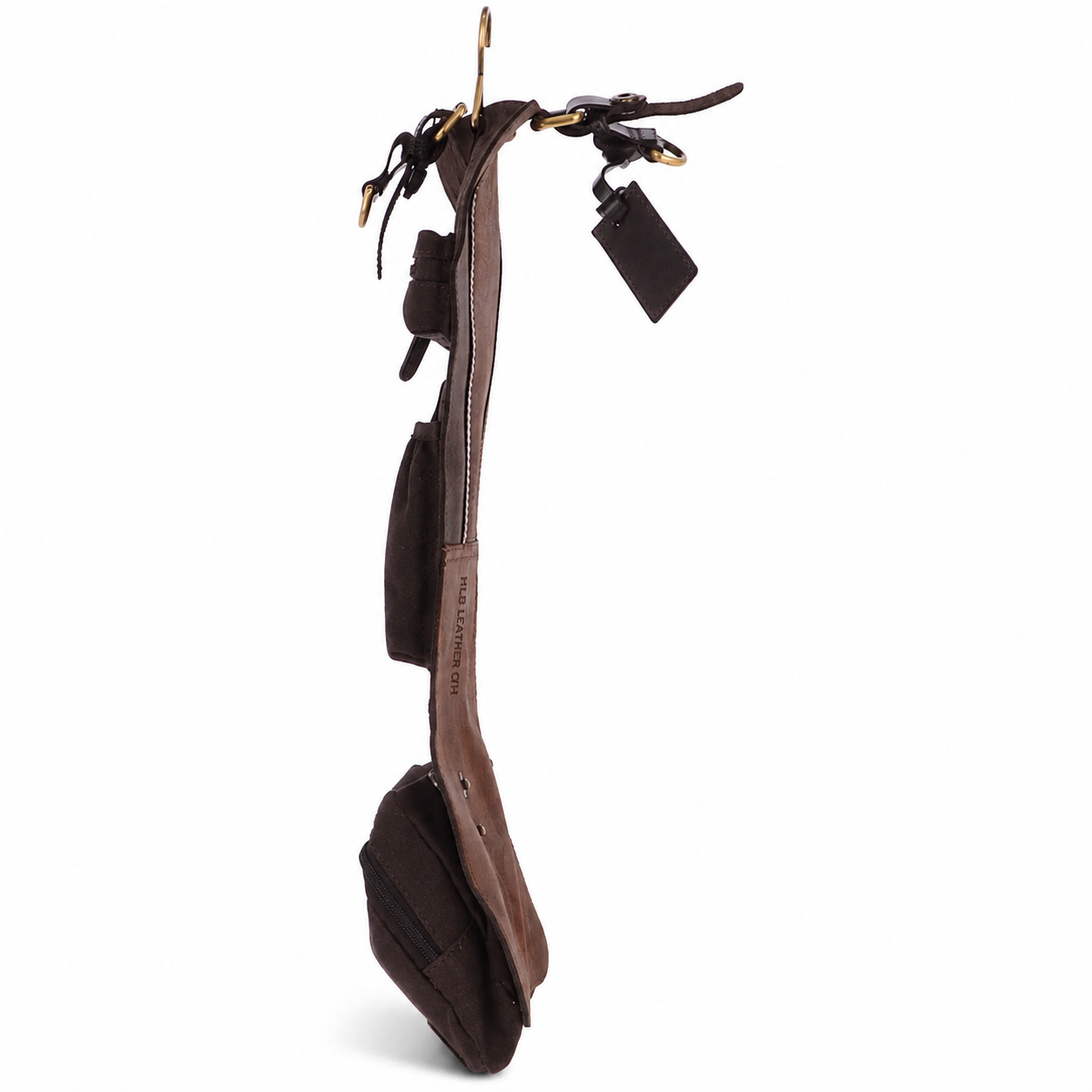 Vintage Brown Oily Leather Hanging Wash Bag – Travel Toiletry Organizer