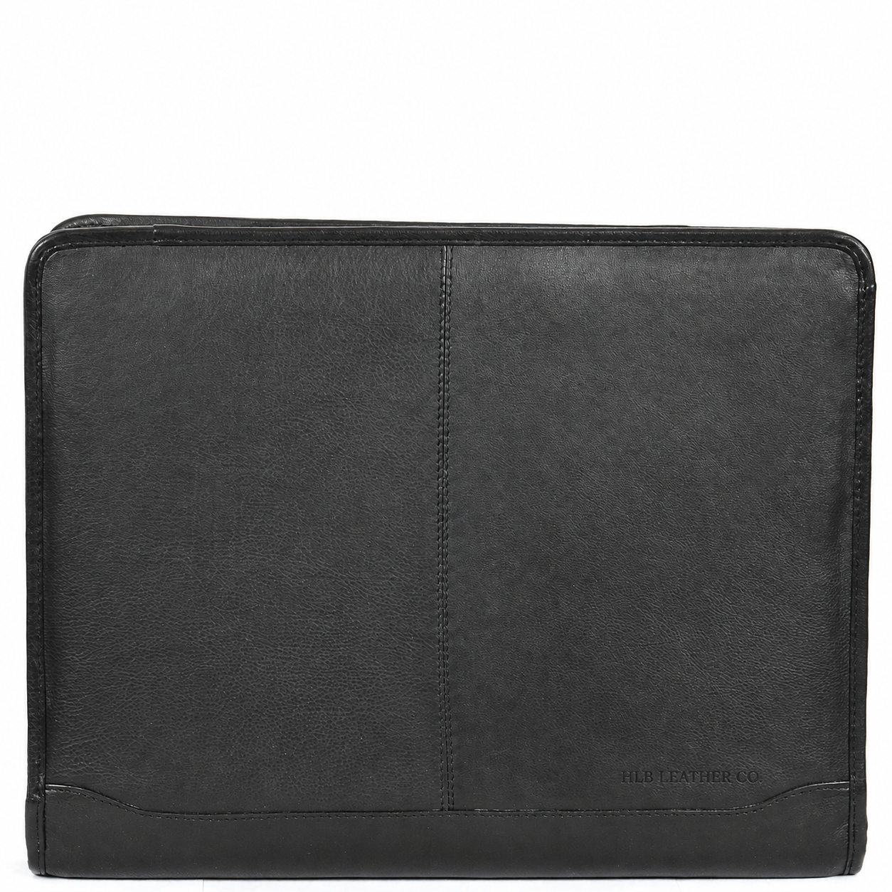 Braga Black Leather Ring Binder Folio – Professional Conference Organizer