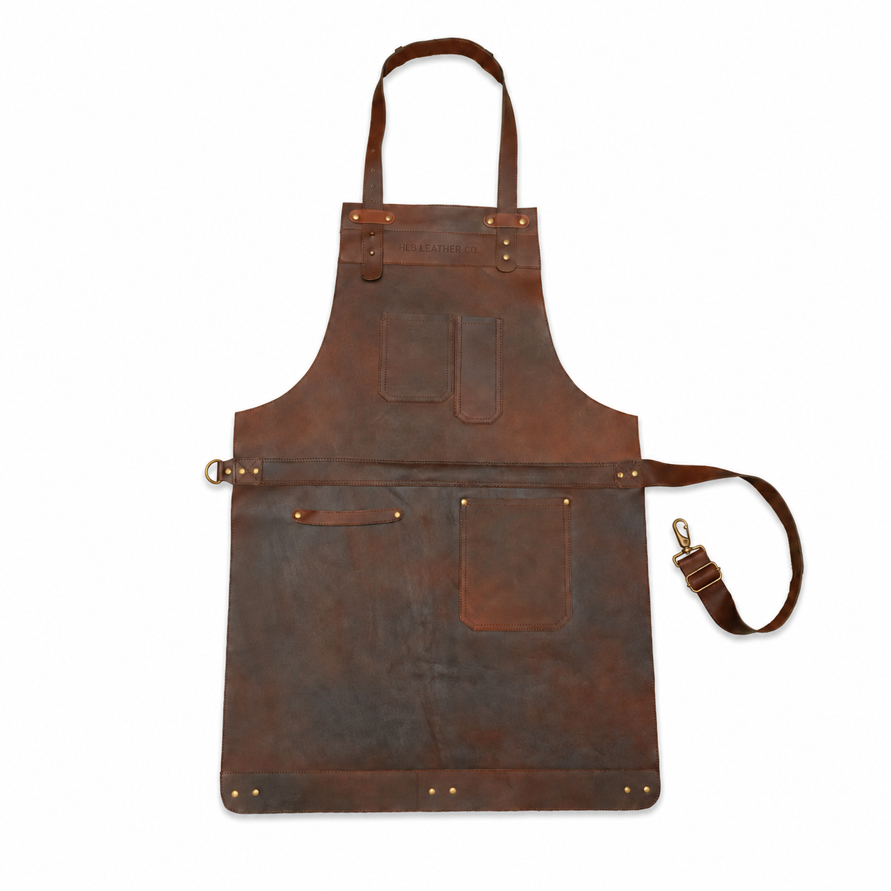 Full-Grain Cowhide Leather Utility Apron