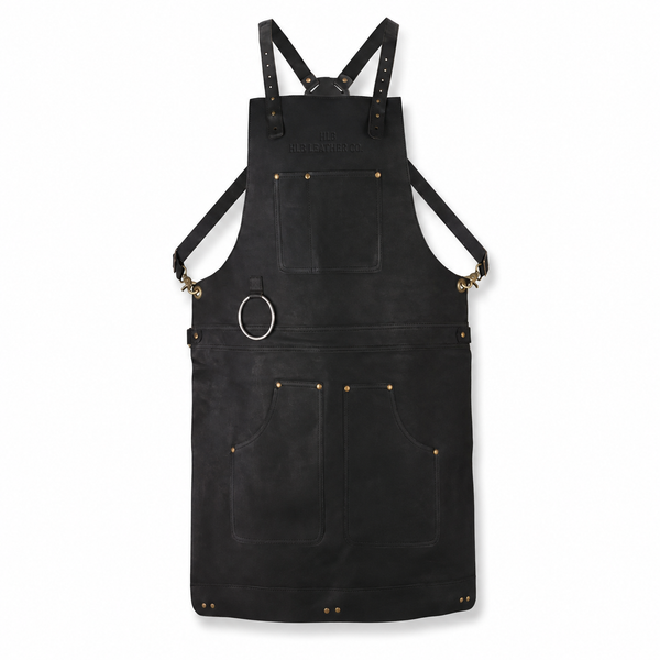 Handmade Full-Grain Cowhide Crossbody Leather Apron