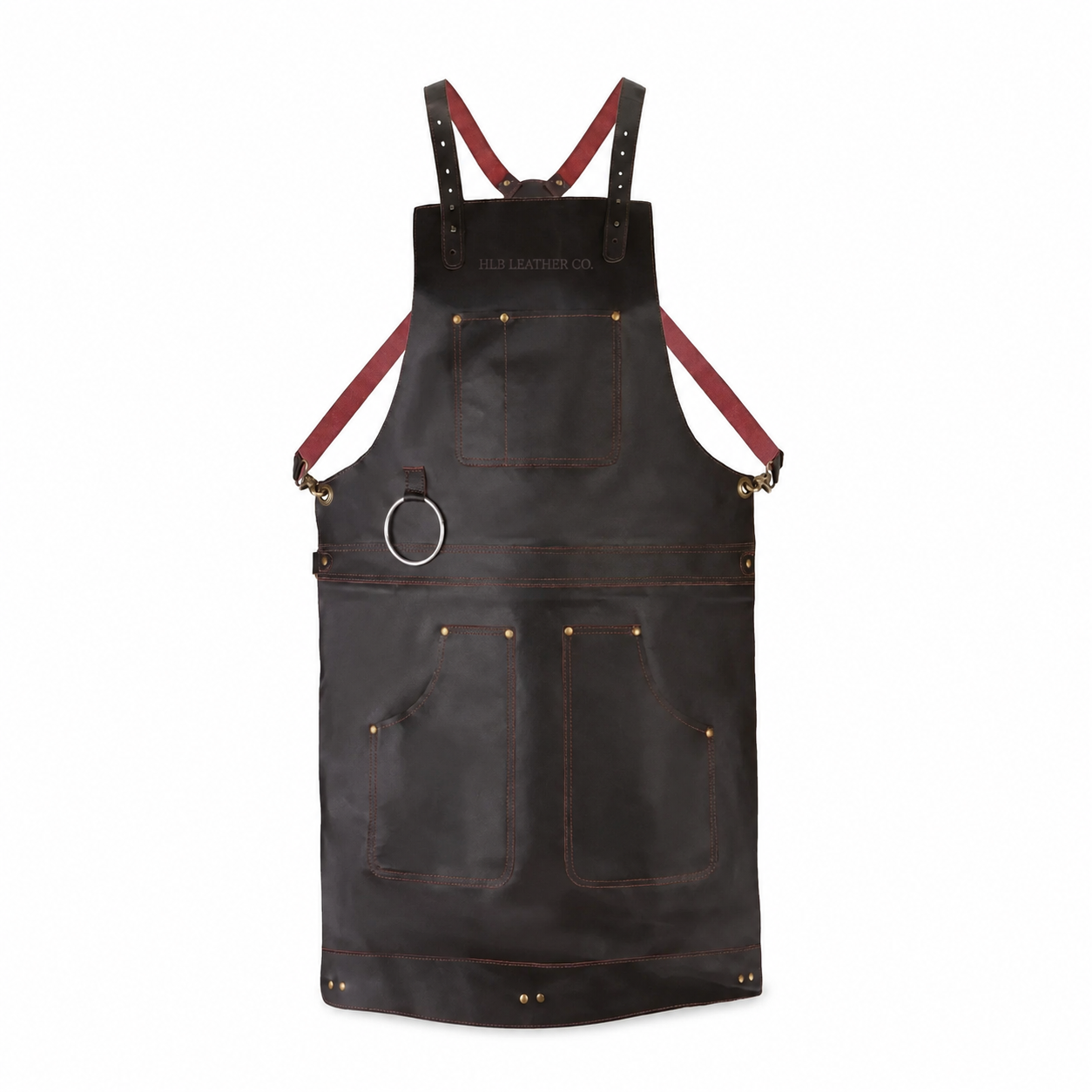 Handmade Full-Grain Cowhide Crossbody Leather Apron