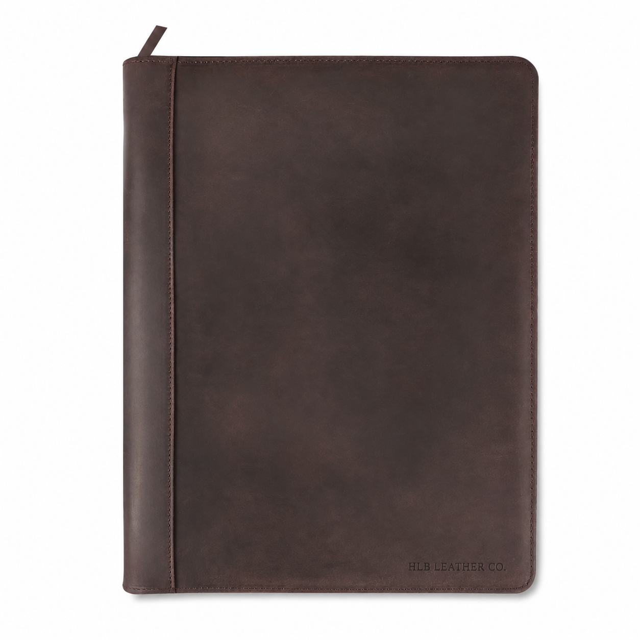 Gower A4 Full-Grain Leather Padfolio – Zipped Conference & Tablet Organizer