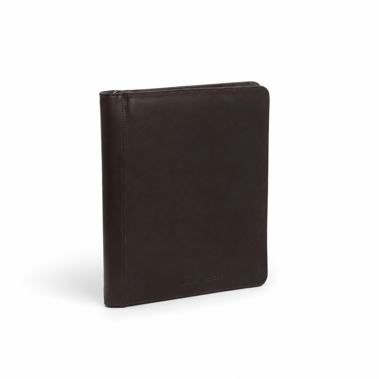 Barnet Brown A4 Leather Portfolio – Zipped Document & Tablet Organizer