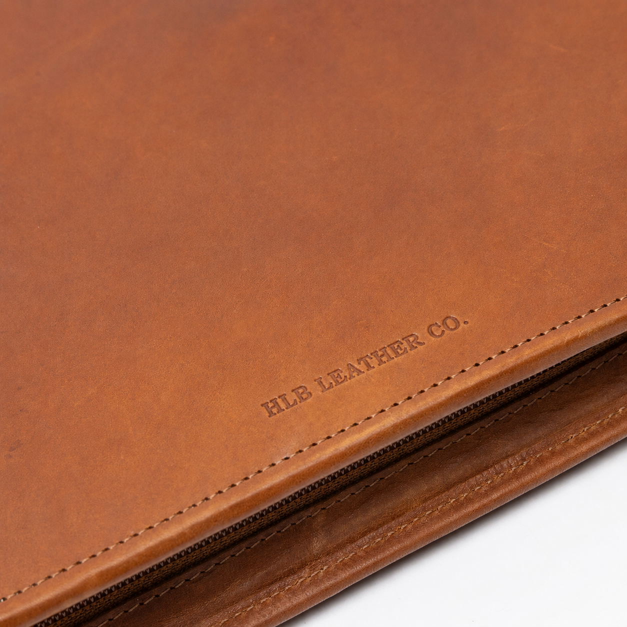 Moreton Cognac Leather Portfolio – Ring Binder, Tablet & Document Organizer