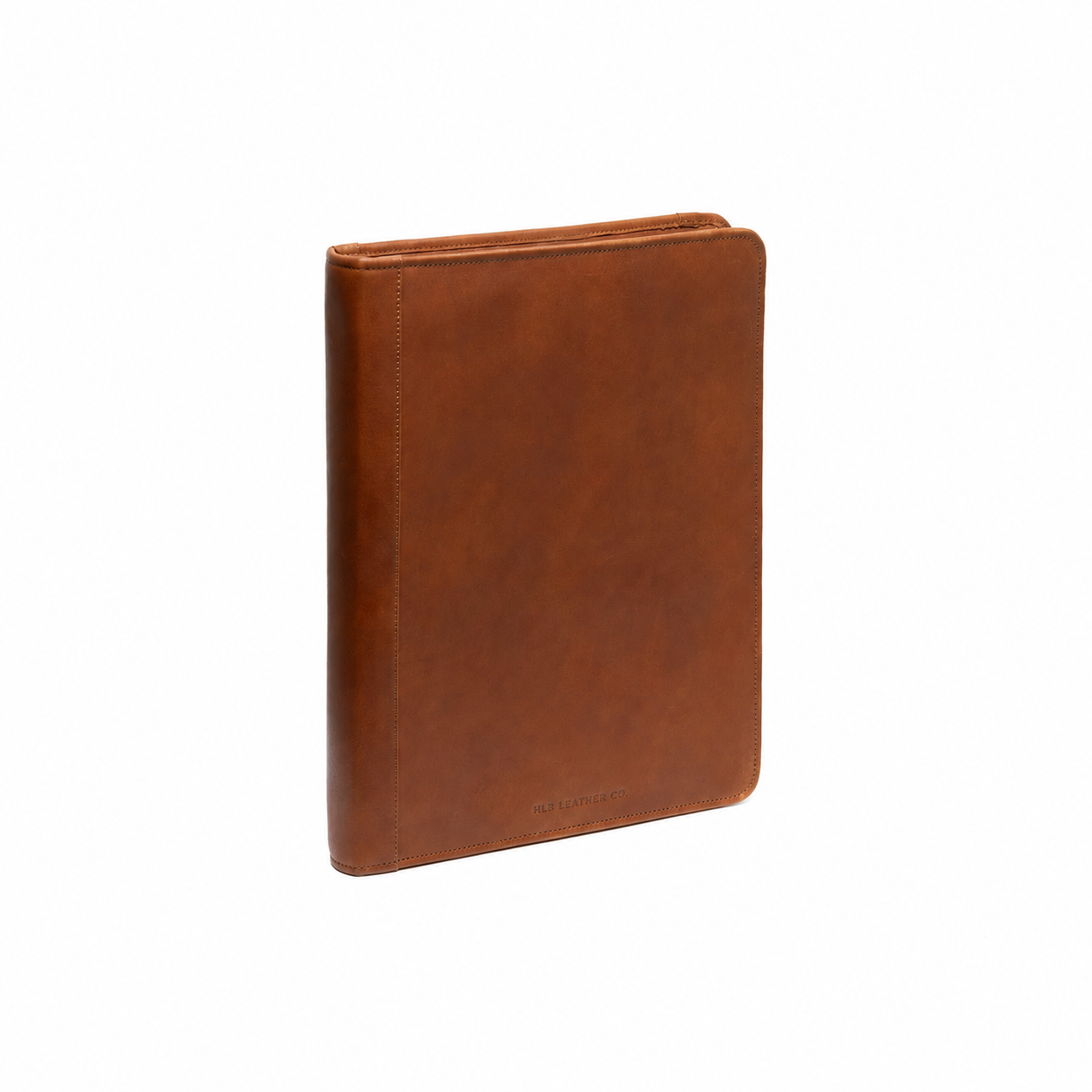 Moreton Cognac Leather Portfolio – Ring Binder, Tablet & Document Organizer