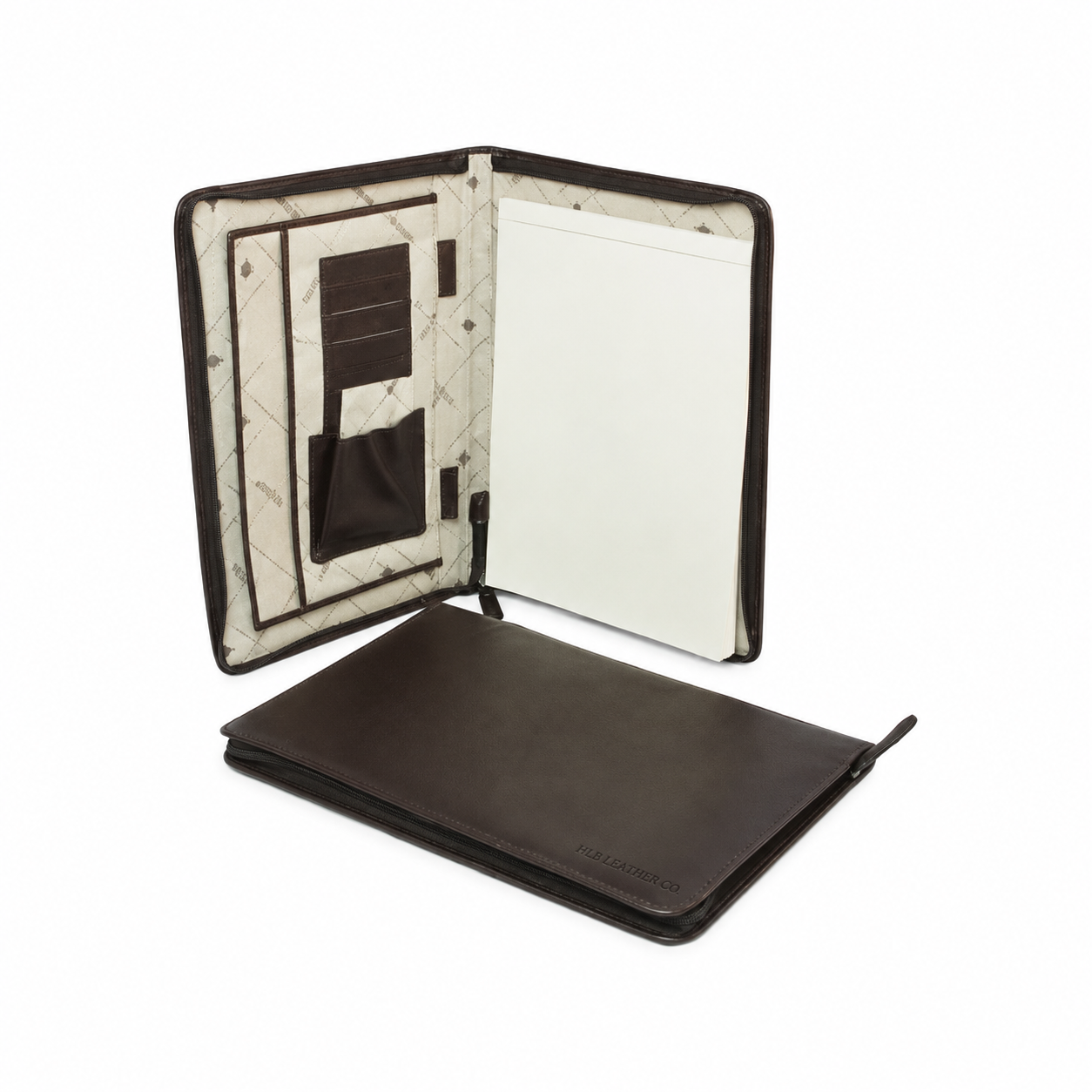 Dark Brown Full-Grain Leather Folder – Handmade Italian Business Portfolio