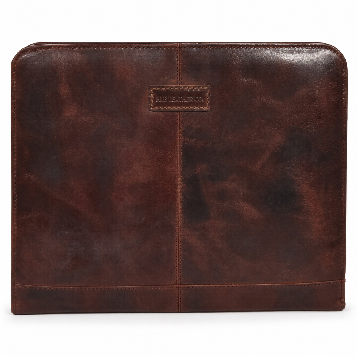 Falkirk Brown Leather Document Folder – Detachable Ring Binder Portfolio Case