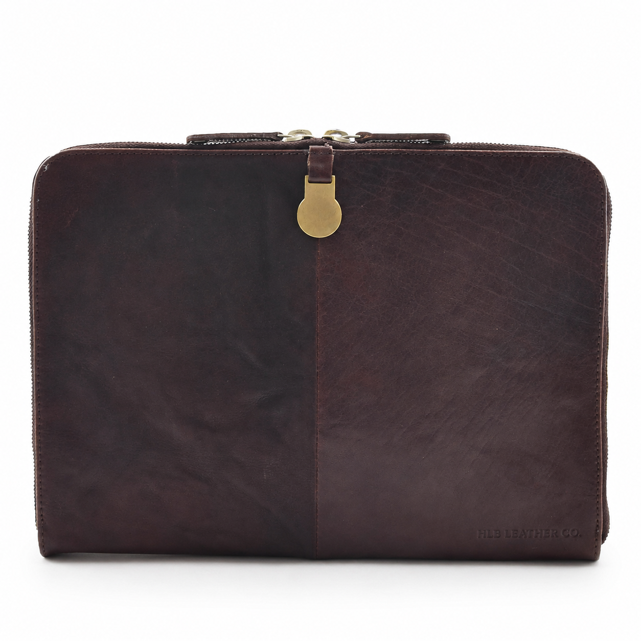 Greenville Brown Small Leather Portfolio Case – Vintage Buffalo Document Folio
