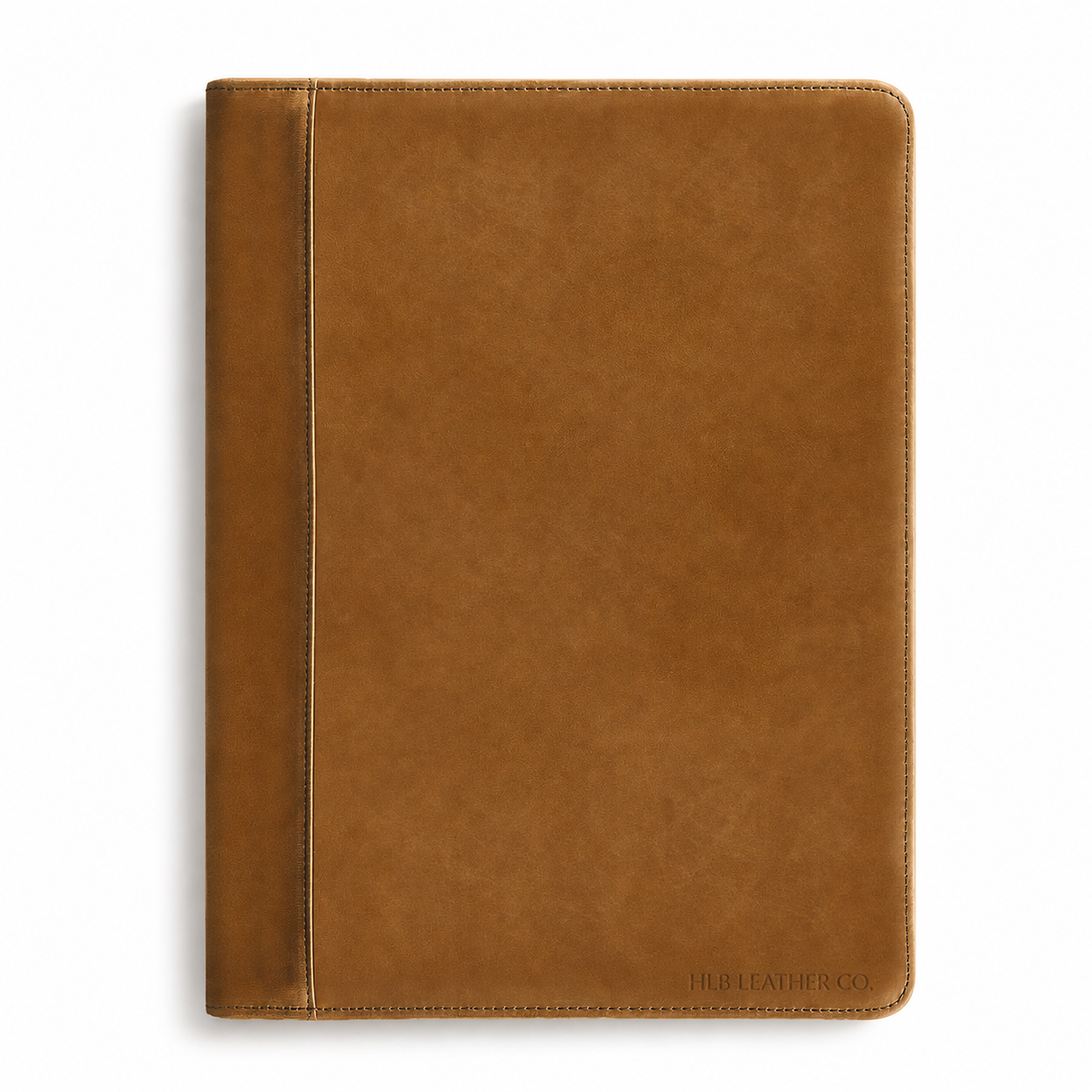Brown A5 Genuine Leather Padfolio – Compact Business Writing Portfolio