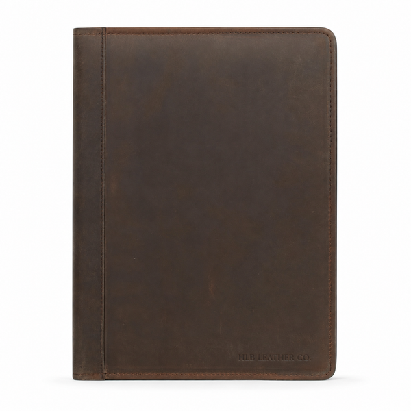 Noel Brown A4 Handmade Leather Portfolio – Full-Grain Buffalo Business Padfolio
