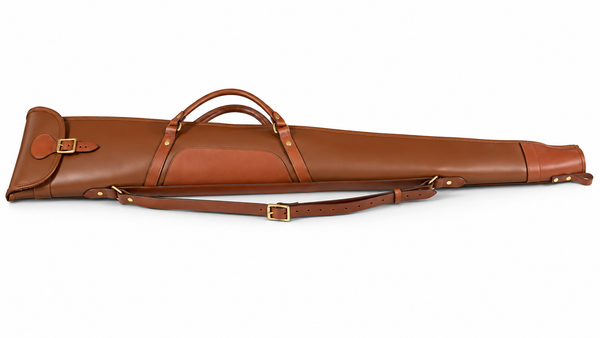 Byland Leather Shotgun Slip – Flap, Zip, Carry Handles & Shoulder Sling