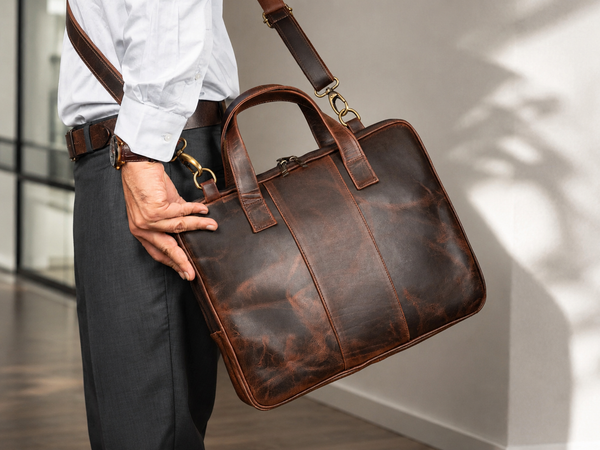Harbor Laptop Briefcase/Bag - Brown