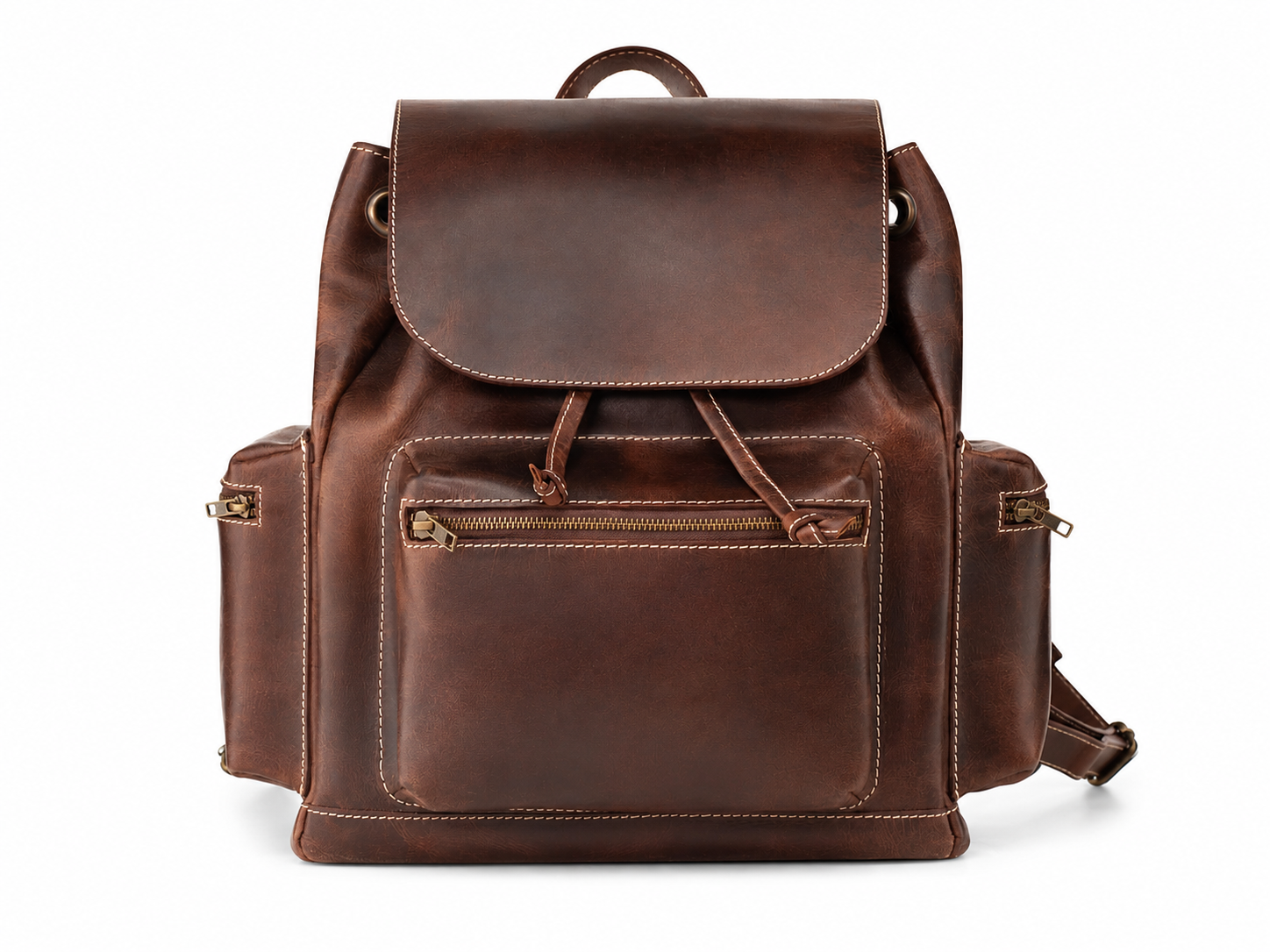 Spring Buffalo Leather Backpack