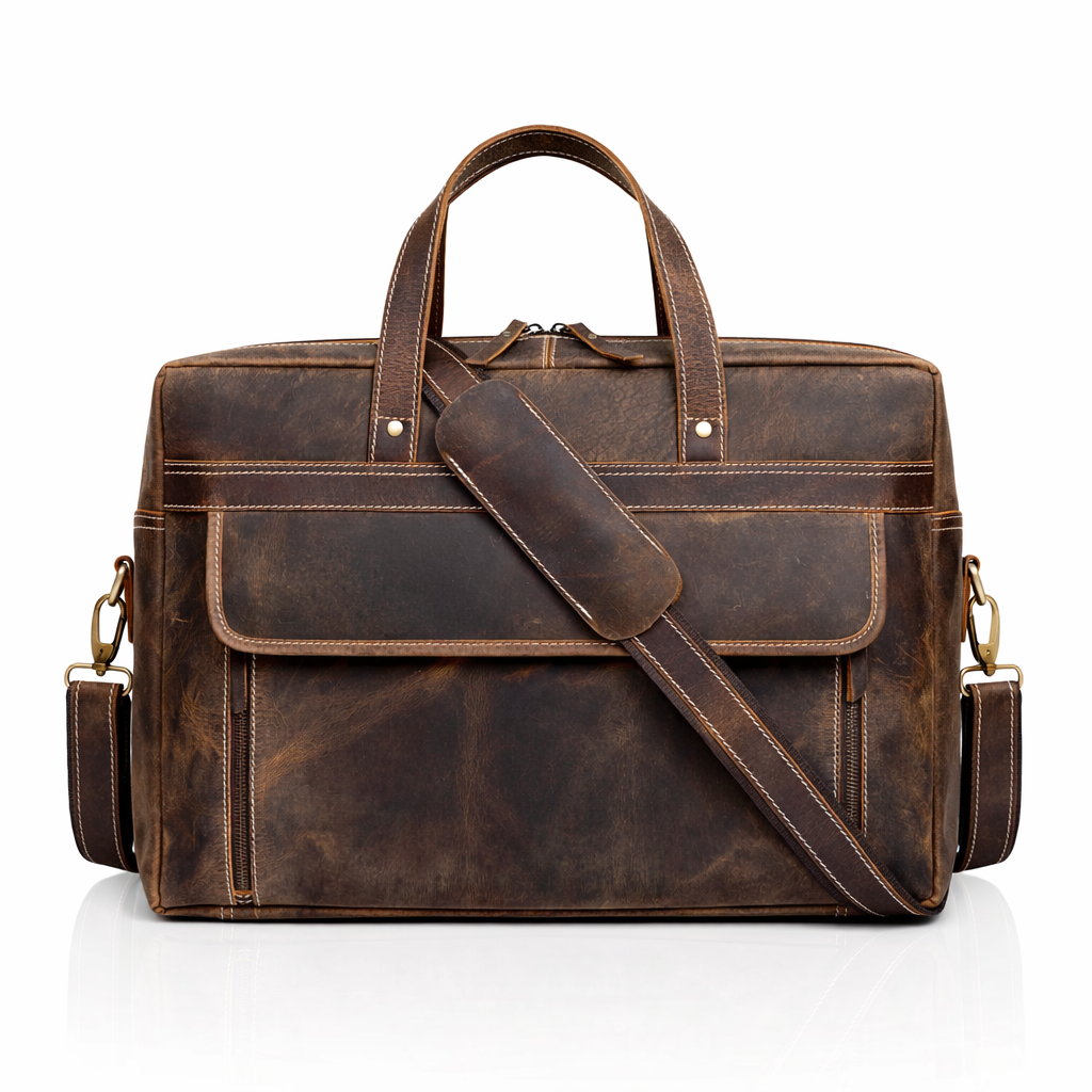Dylan Brown Buffalo Leather Briefcase