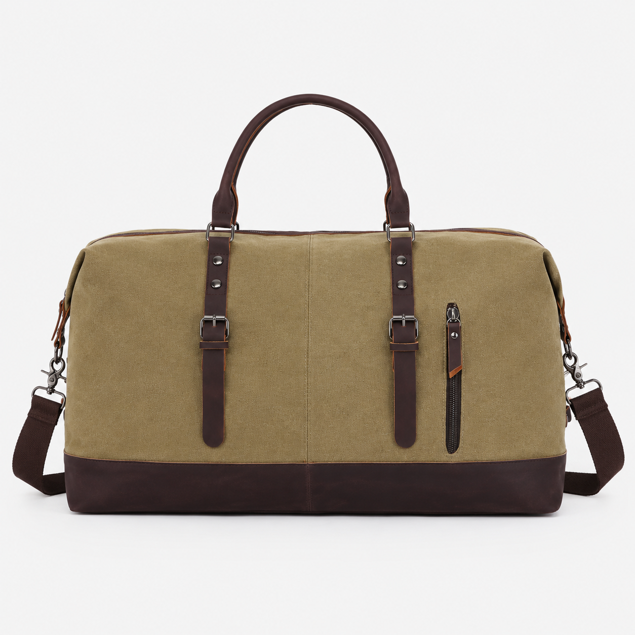 Heritage Rover Leather & Canvas Weekender