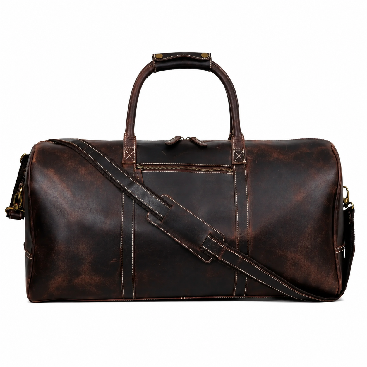 Charlotte Buffalo Leather Duffle Bag