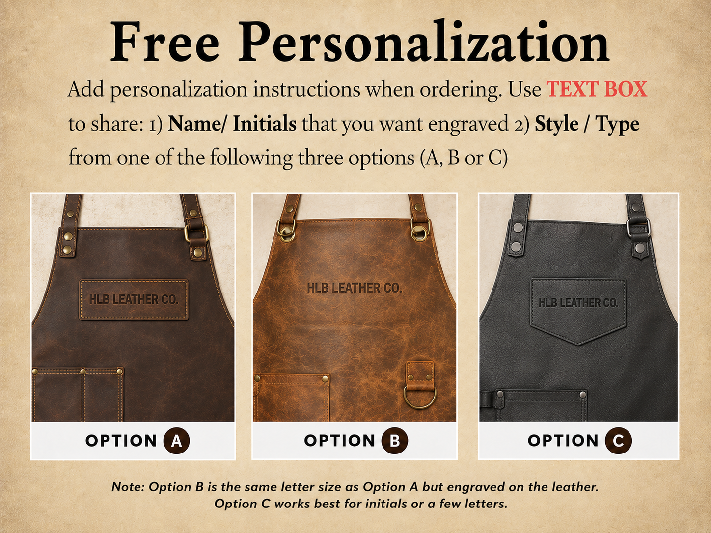 Rustic Leather X-Strap Work Apron