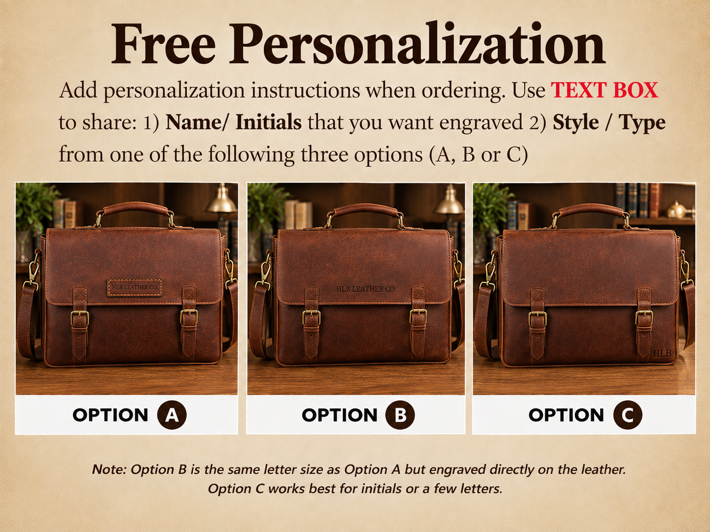 Full-Grain Cowhide Leather Laptop Briefcase with Multiple Pockets