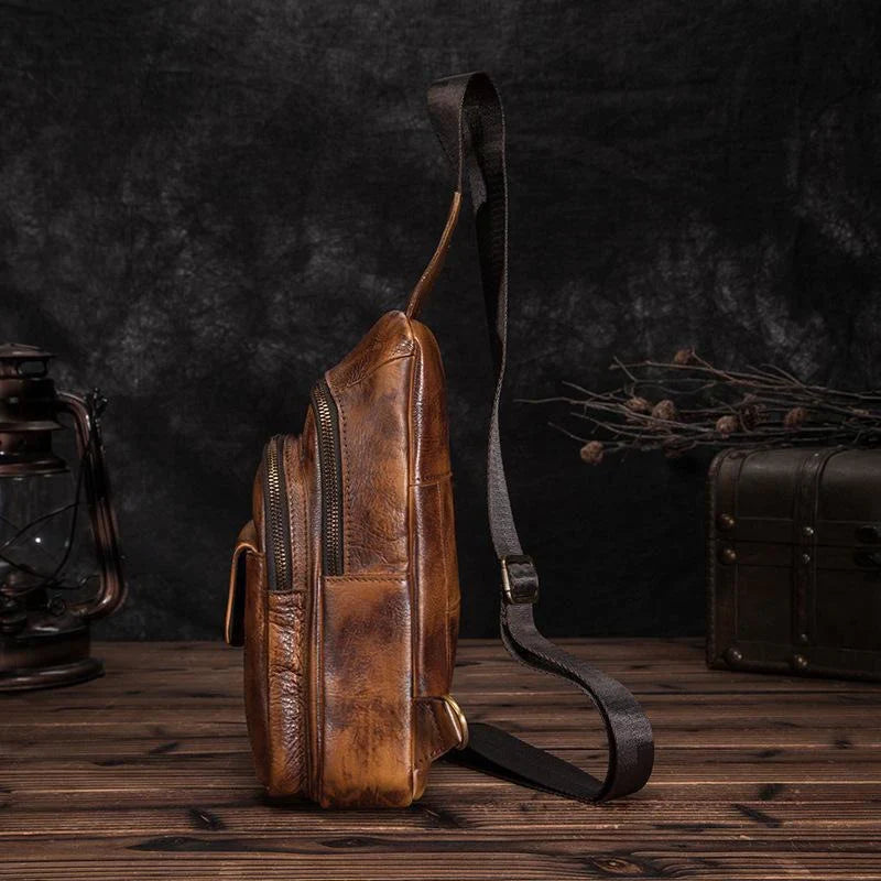 Cove Buffalo Leather Sling Bag