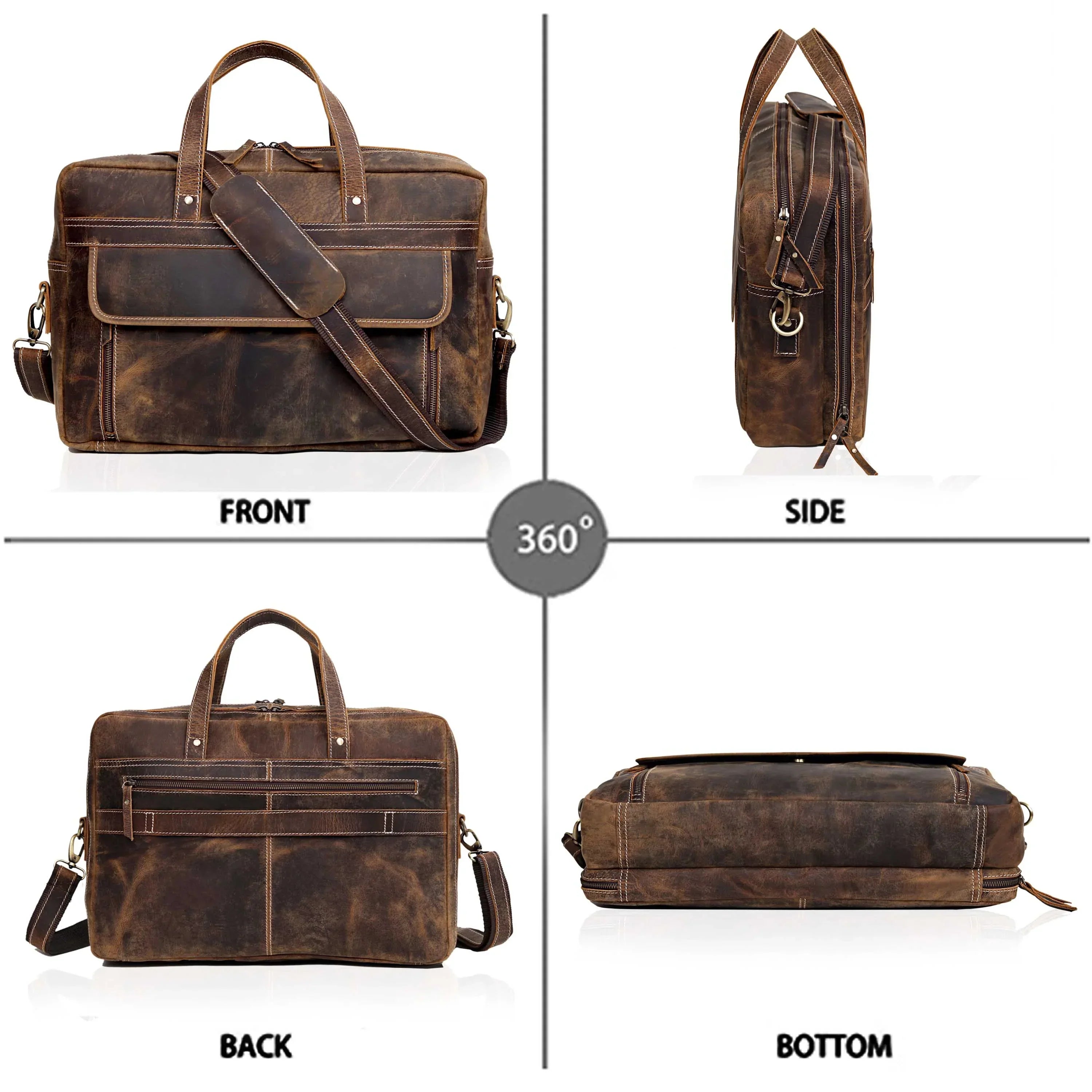 Dylan Brown Buffalo Leather Briefcase