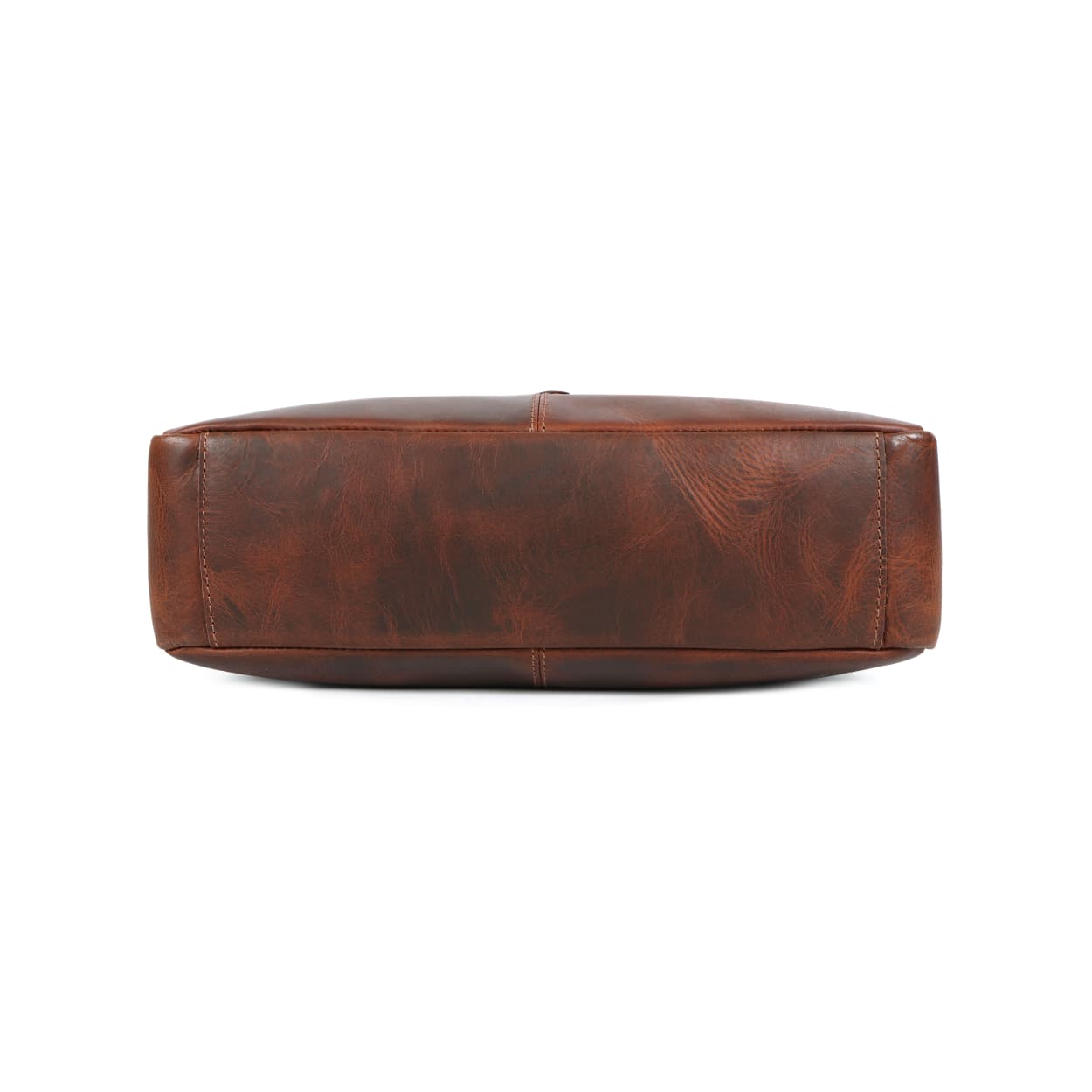Eagle Full-Grain Buffalo Leather Messenger Bag – Handmade Brown Work Satchel
