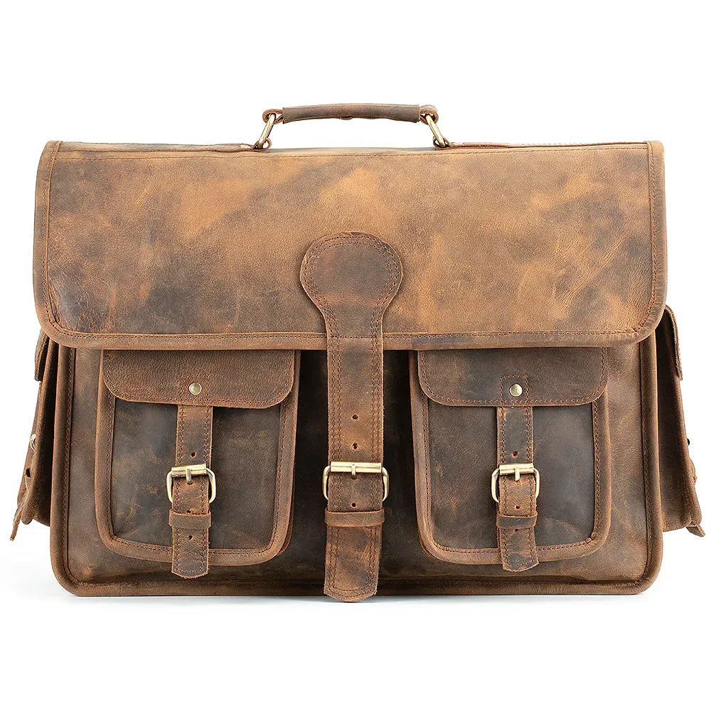 Pacific Buffalo Leather Briefcase