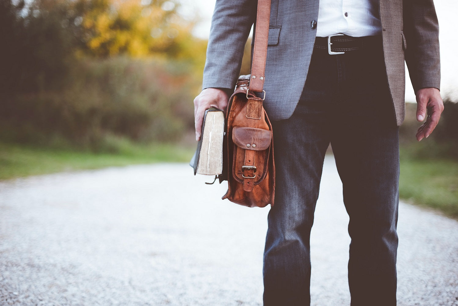 Glenn Leather Briefcase Bag for Men