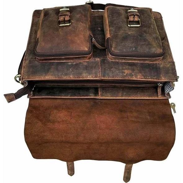 Lennox Leather Messenger Bag – Classic Work & Everyday Satchel