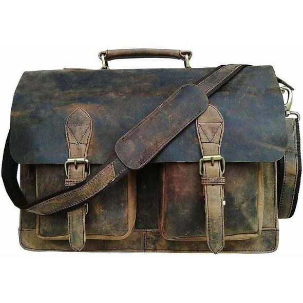 Lennox Leather Messenger Bag – Classic Work & Everyday Satchel