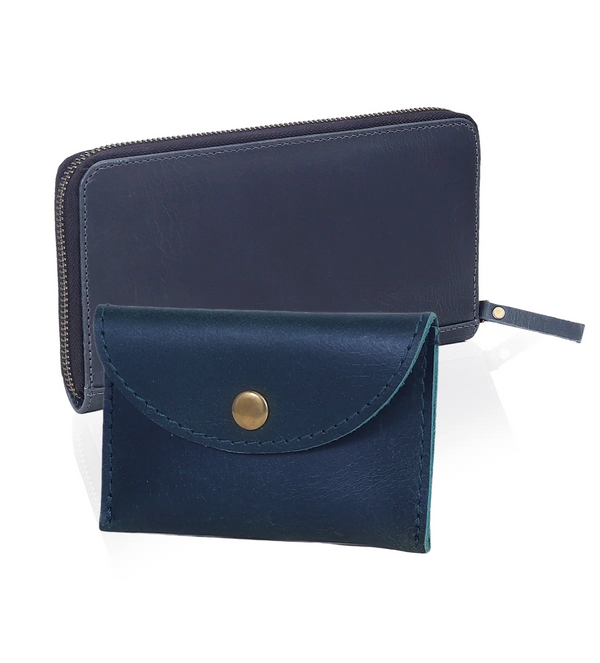 HLB Leather Bag Combo - Blue