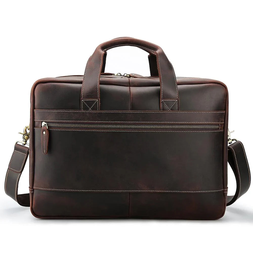 California Buffalo Leather Briefcase Bag