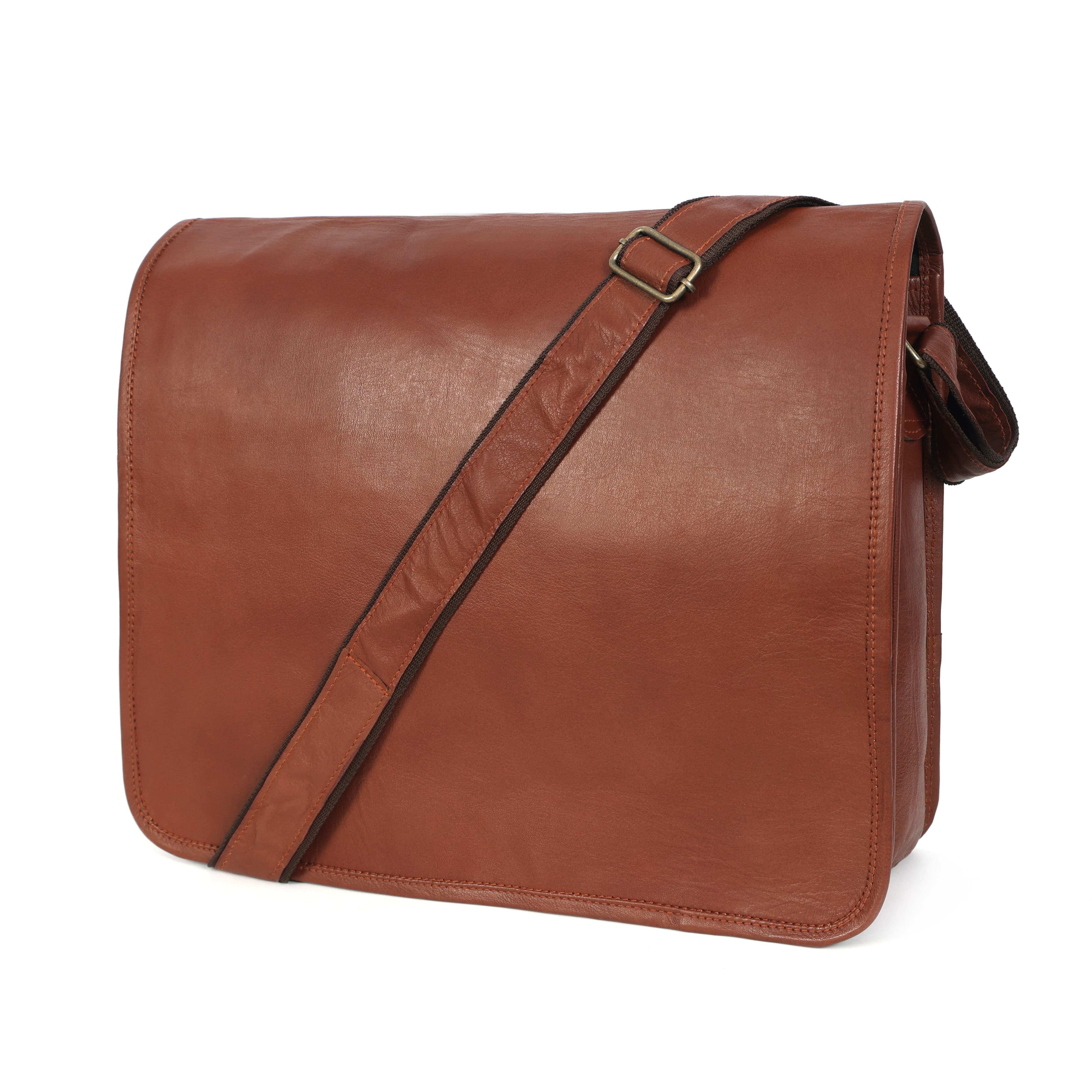 Summit Handmade Leather Messenger Bag – Men's Vintage Work Satchel