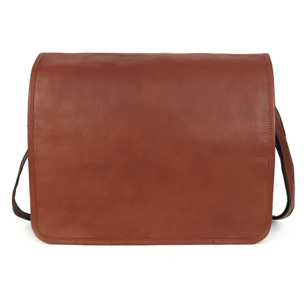 Summit Handmade Leather Messenger Bag – Men's Vintage Work Satchel