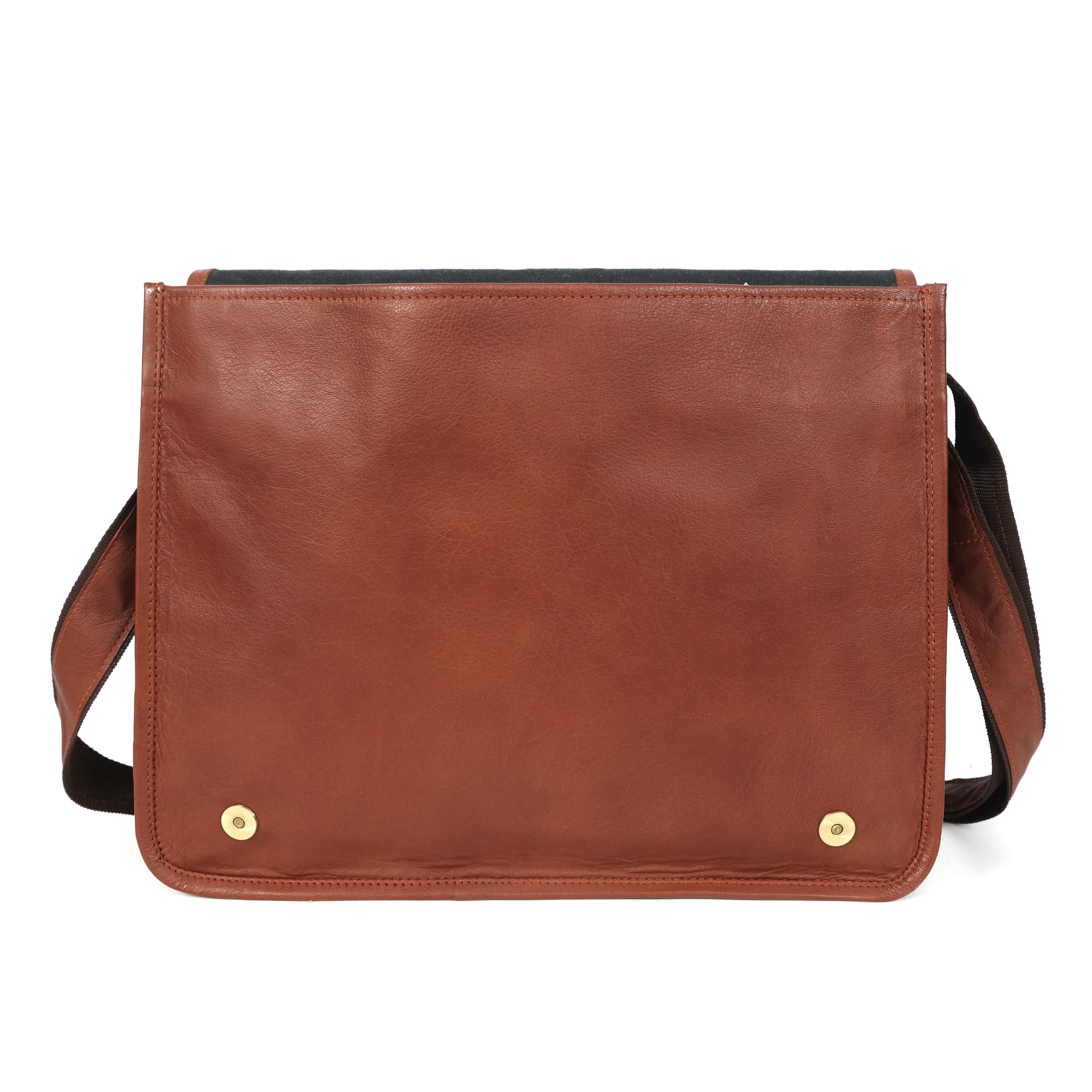 Summit Handmade Leather Messenger Bag – Men's Vintage Work Satchel