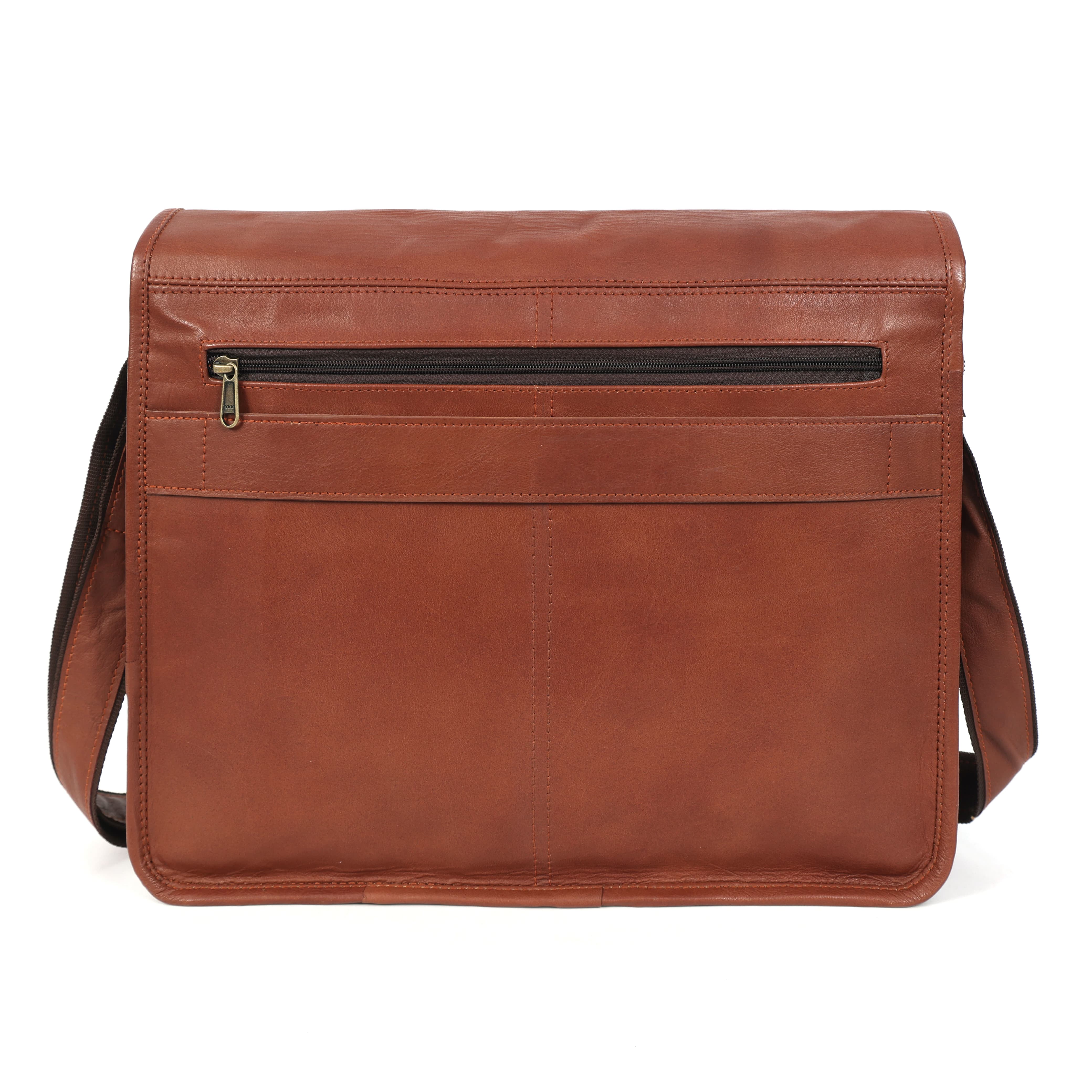 Summit Handmade Leather Messenger Bag – Men's Vintage Work Satchel