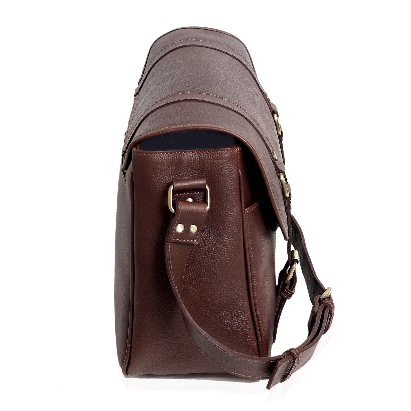 Vintage Buffalo Leather Messenger Bag