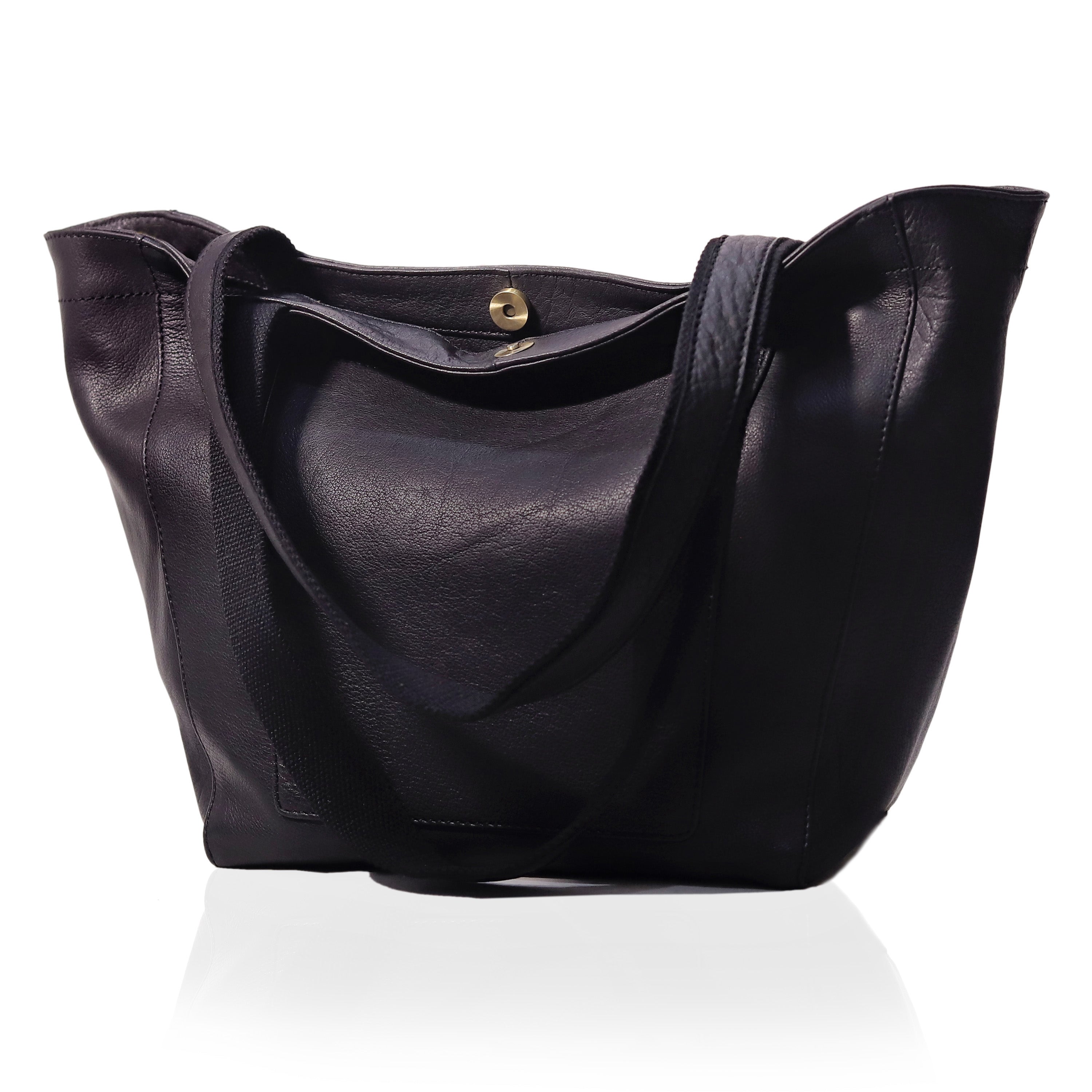 Perfect Leather Tote Bag - Black