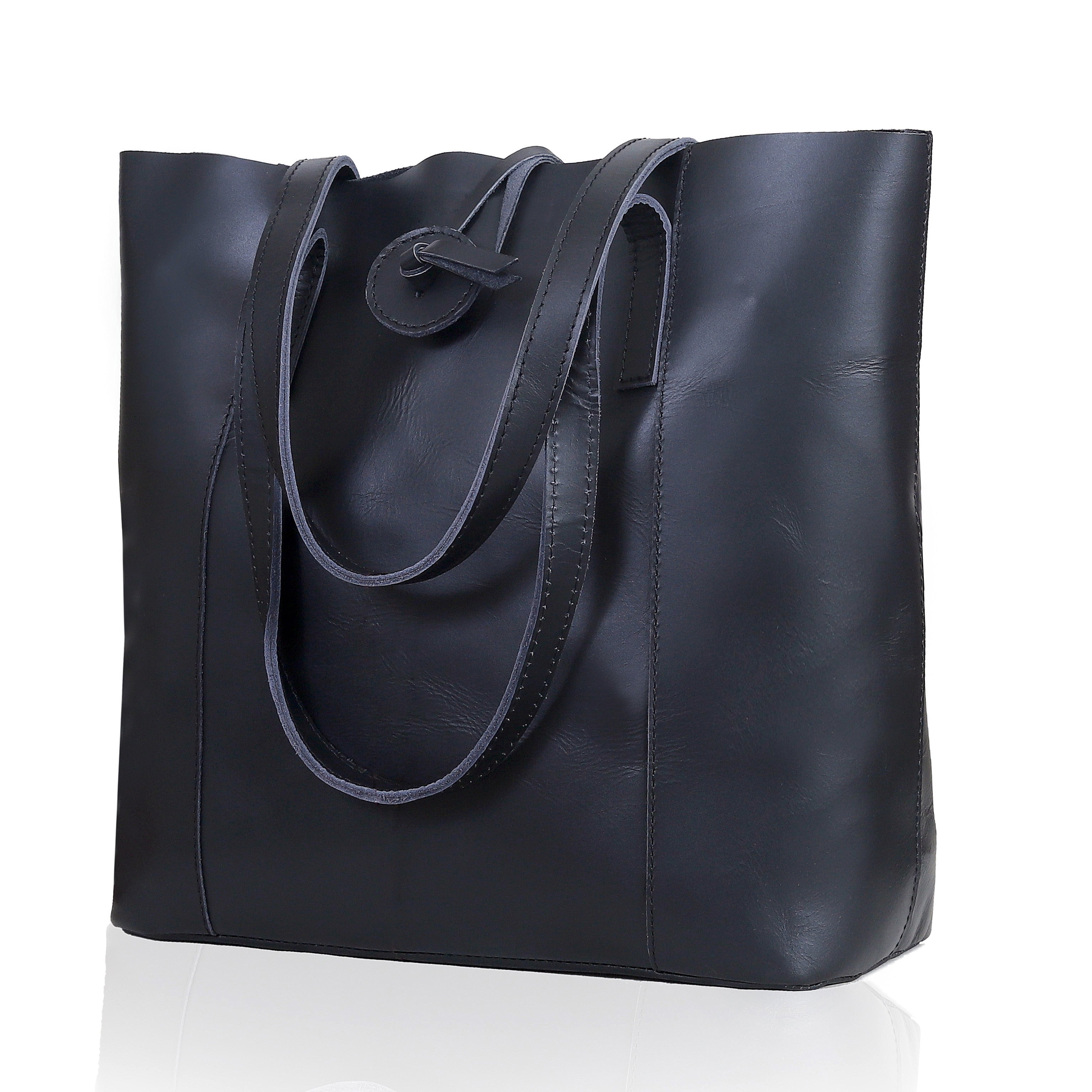 Denver Leather Bag Combo - Black
