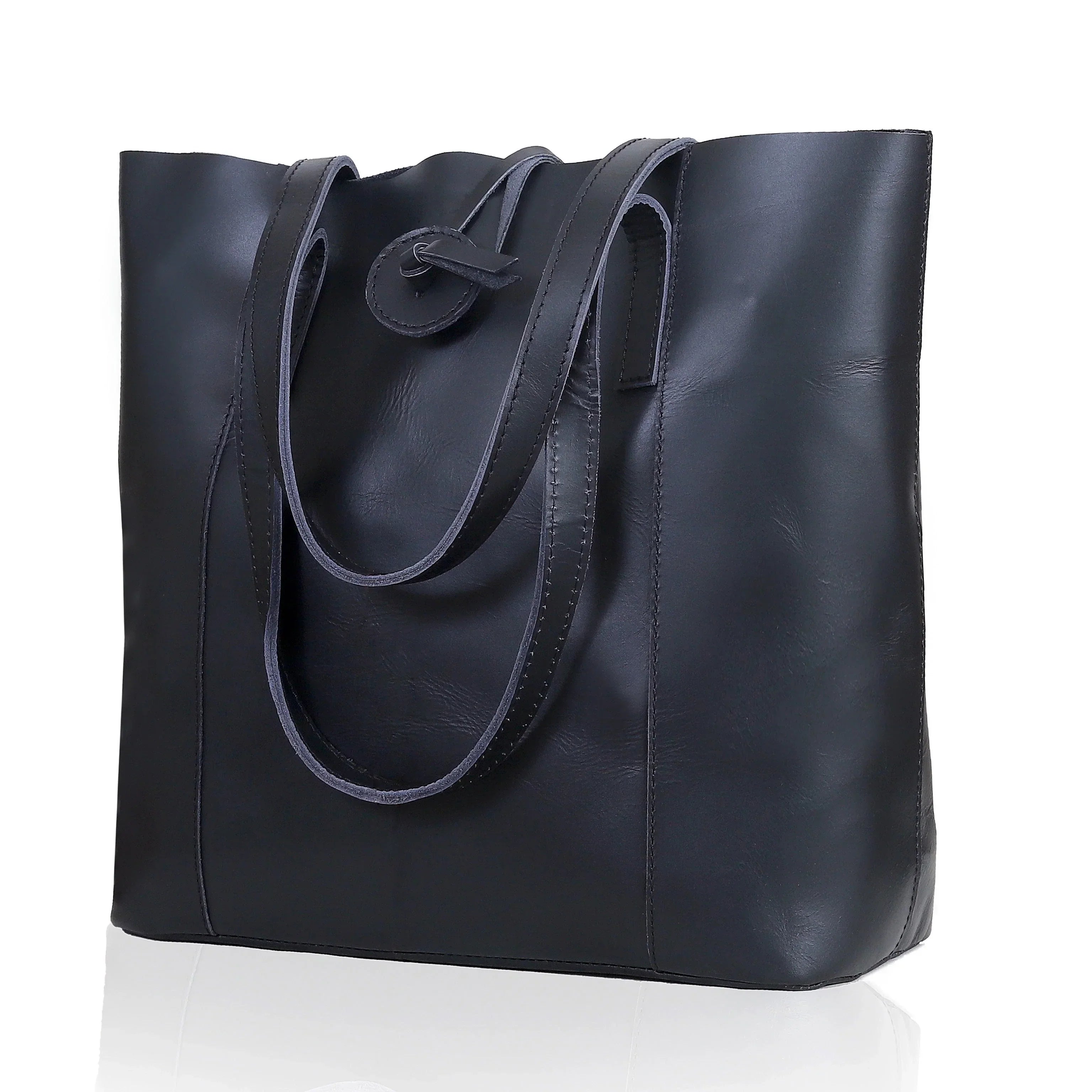 Savannah 17" Leather Tote Bag For Women | Leather Laptop Tote Bag For Office