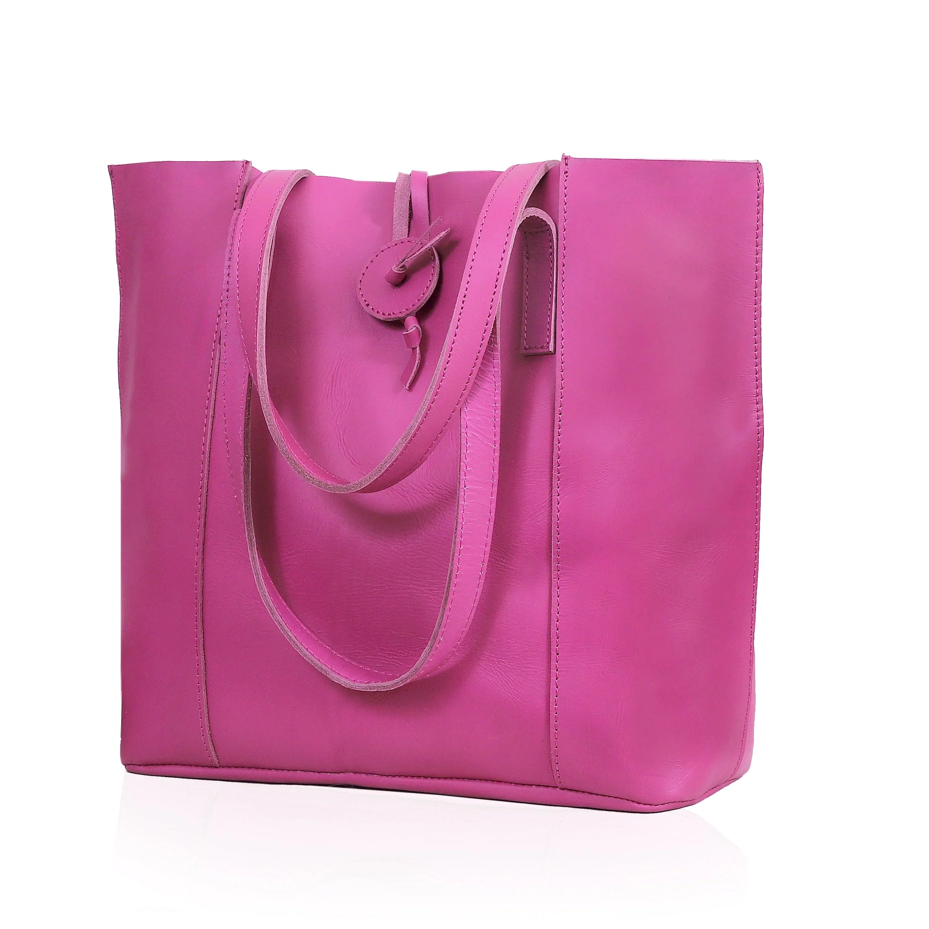 Savannah 17" Leather Tote Bag For Women | Leather Laptop Tote Bag For Office