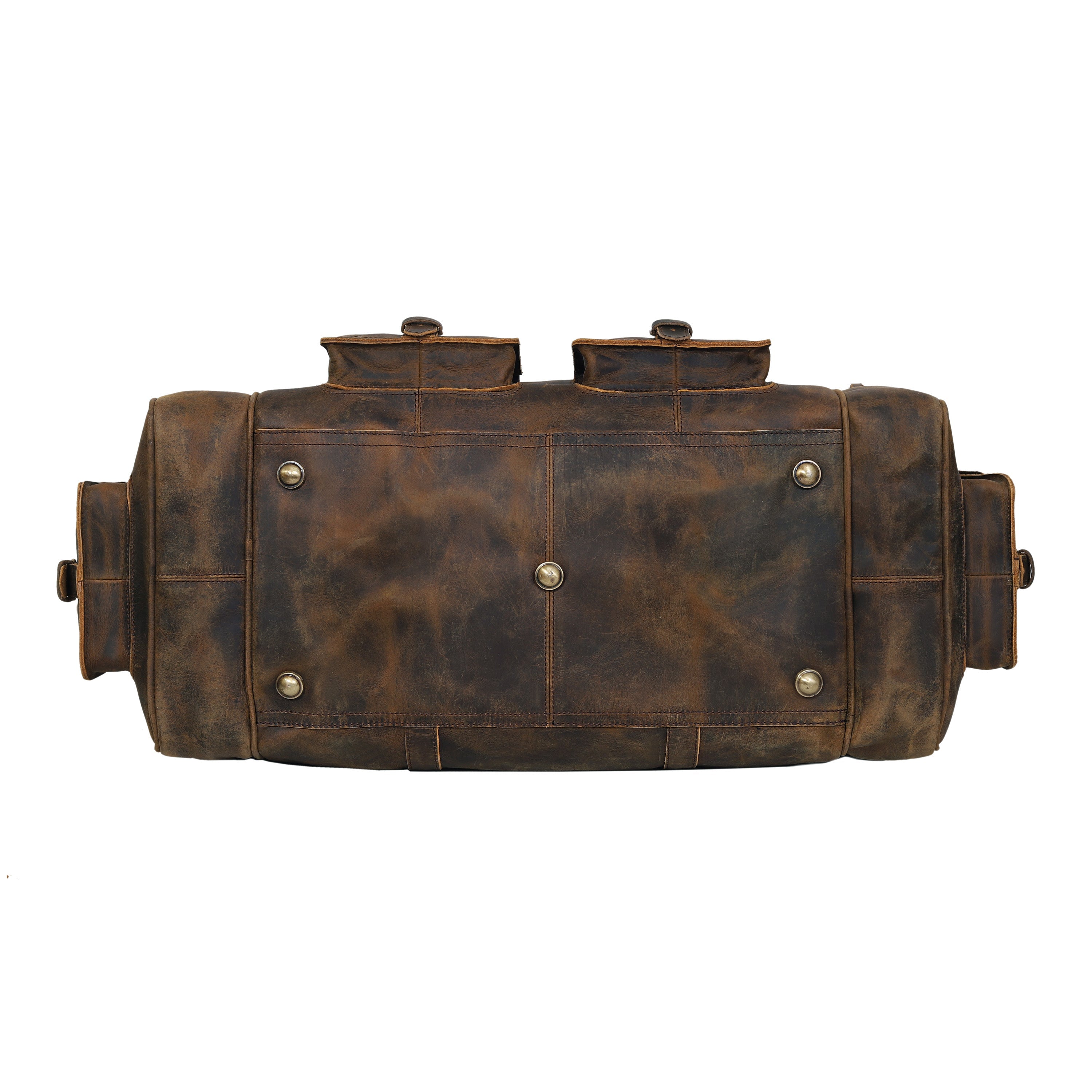 New Jersey Leather Duffel Bag - Vintage Brown