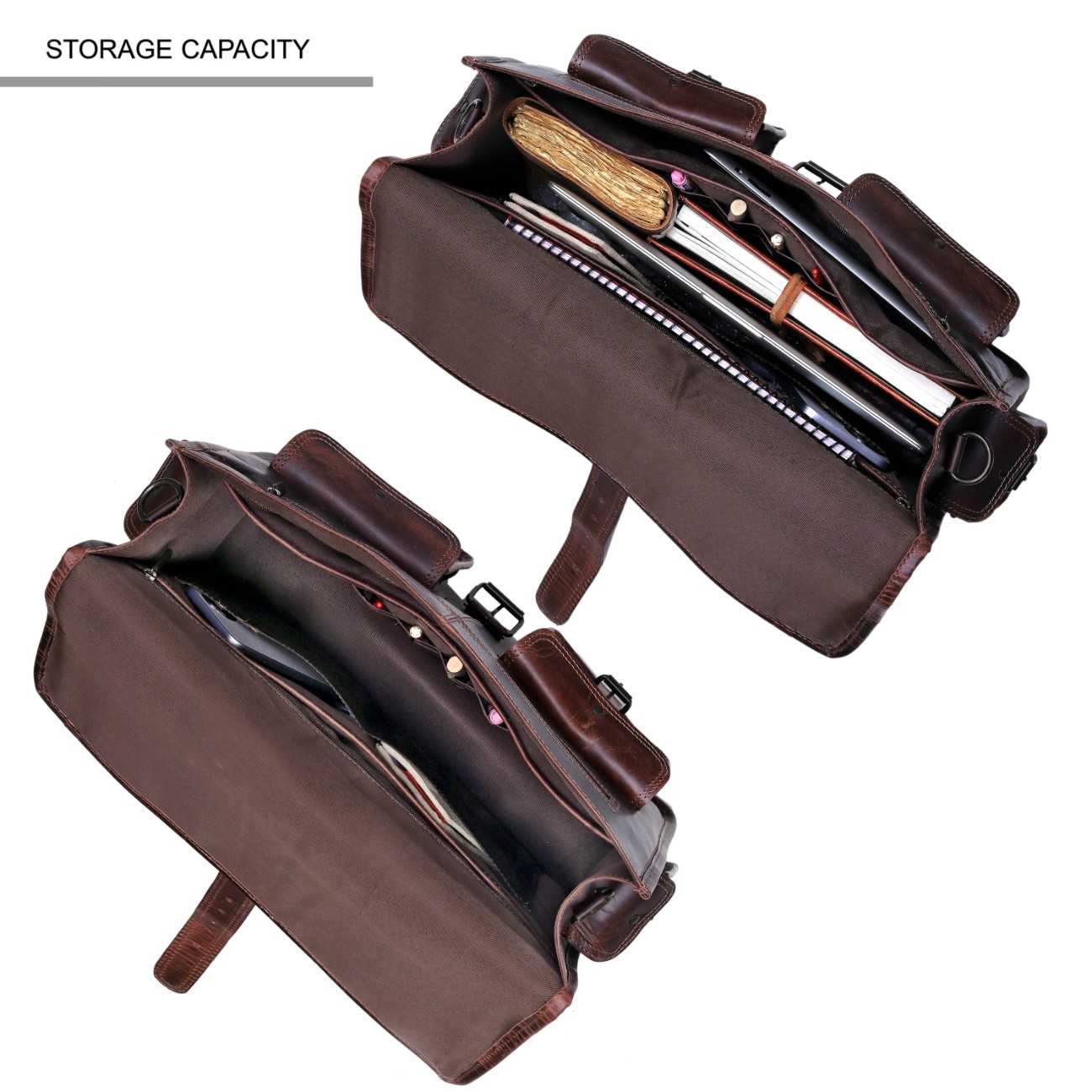 Full-Grain Leather Pilot Messenger Bag