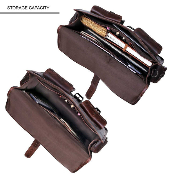 Full-Grain Leather Pilot Messenger Bag
