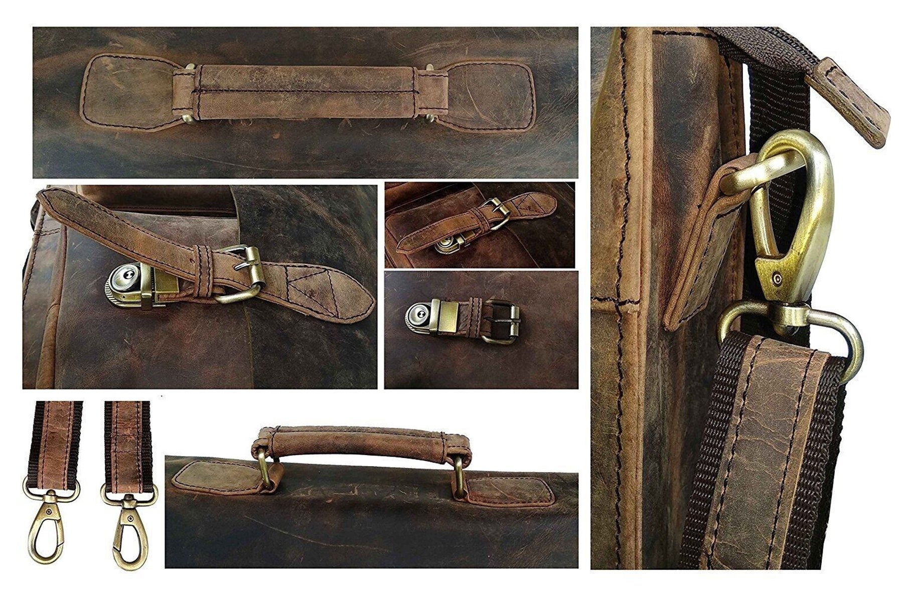 Hunter Buffalo Leather Messenger Bag