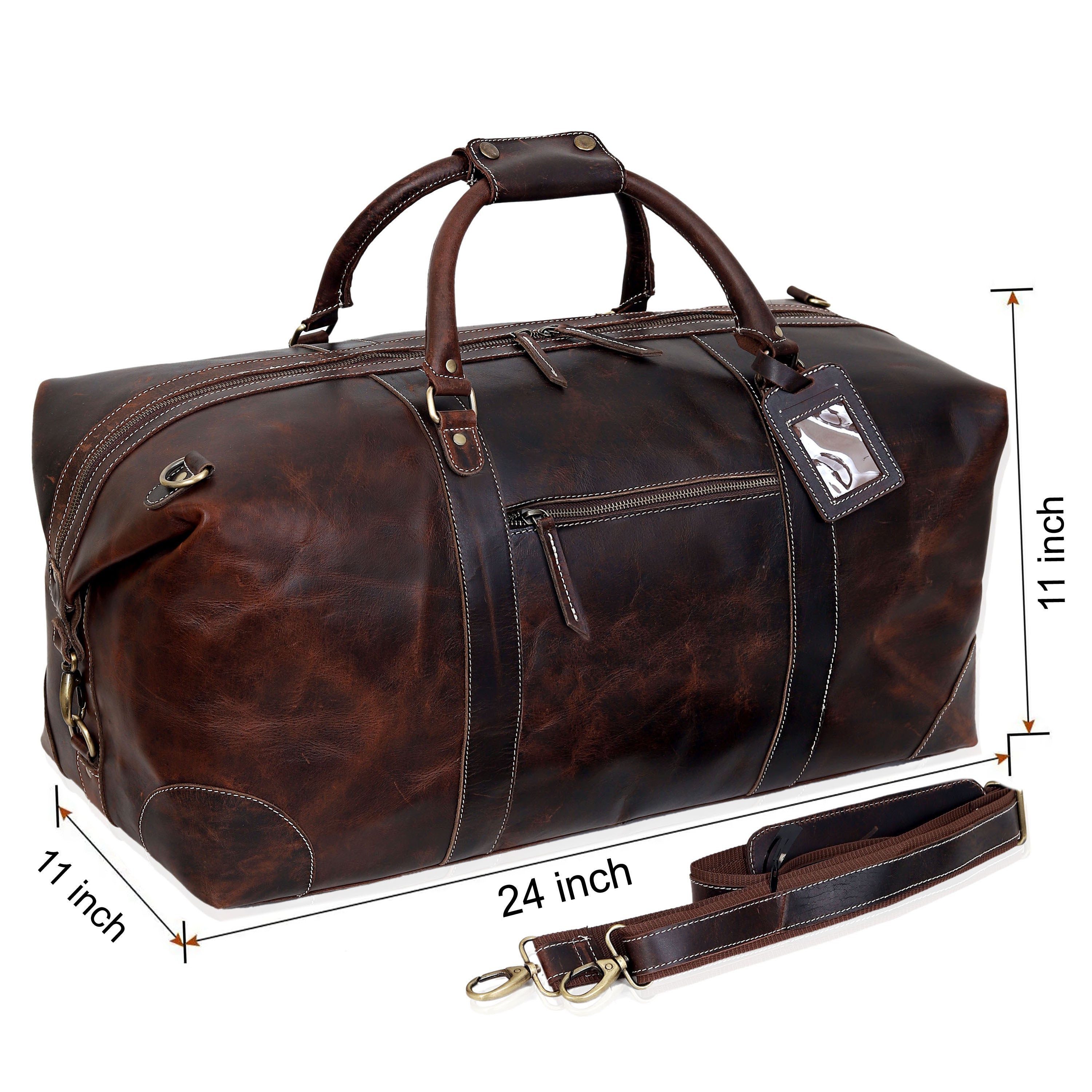 Nashville Leather Duffel Bag Men - Brown