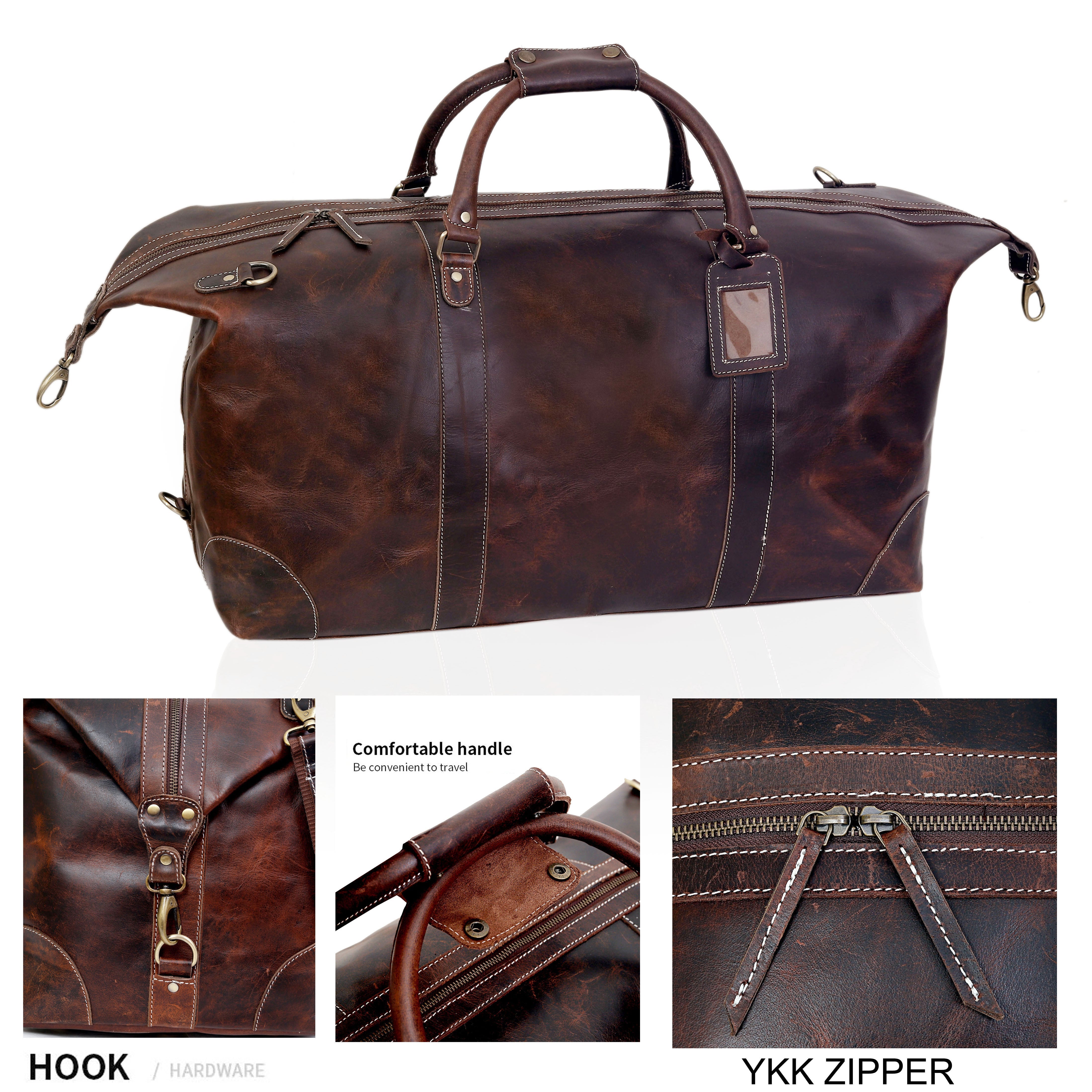 Nashville Leather Duffel Bag Men - Brown