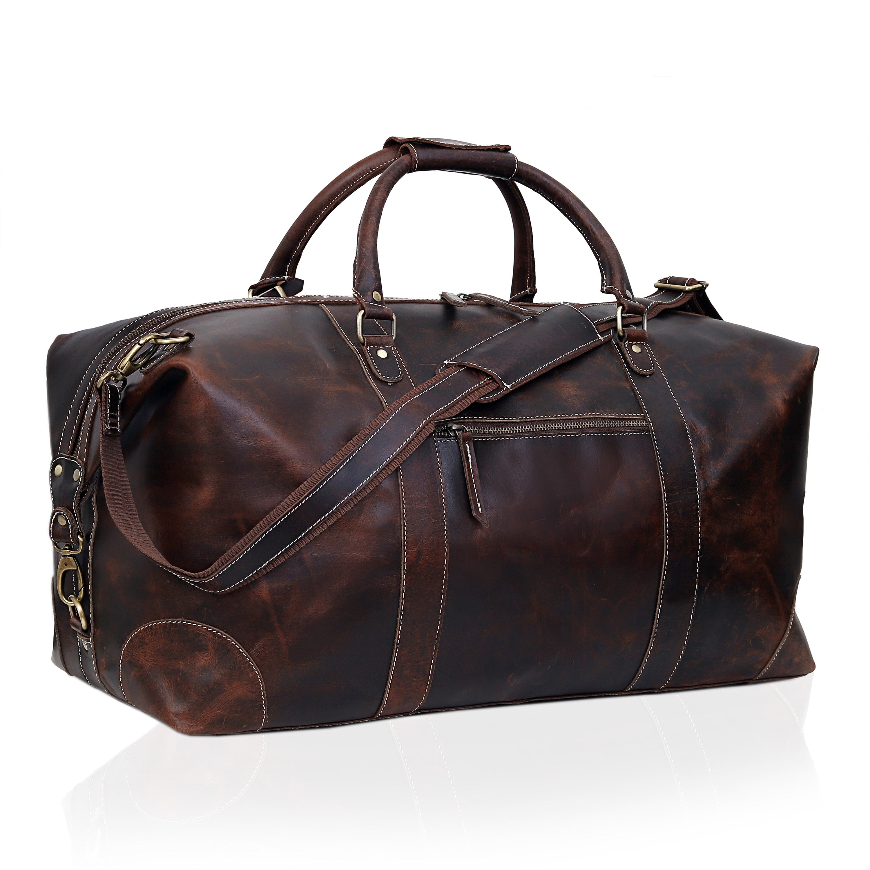 Nashville Leather Duffel Bag Men - Brown