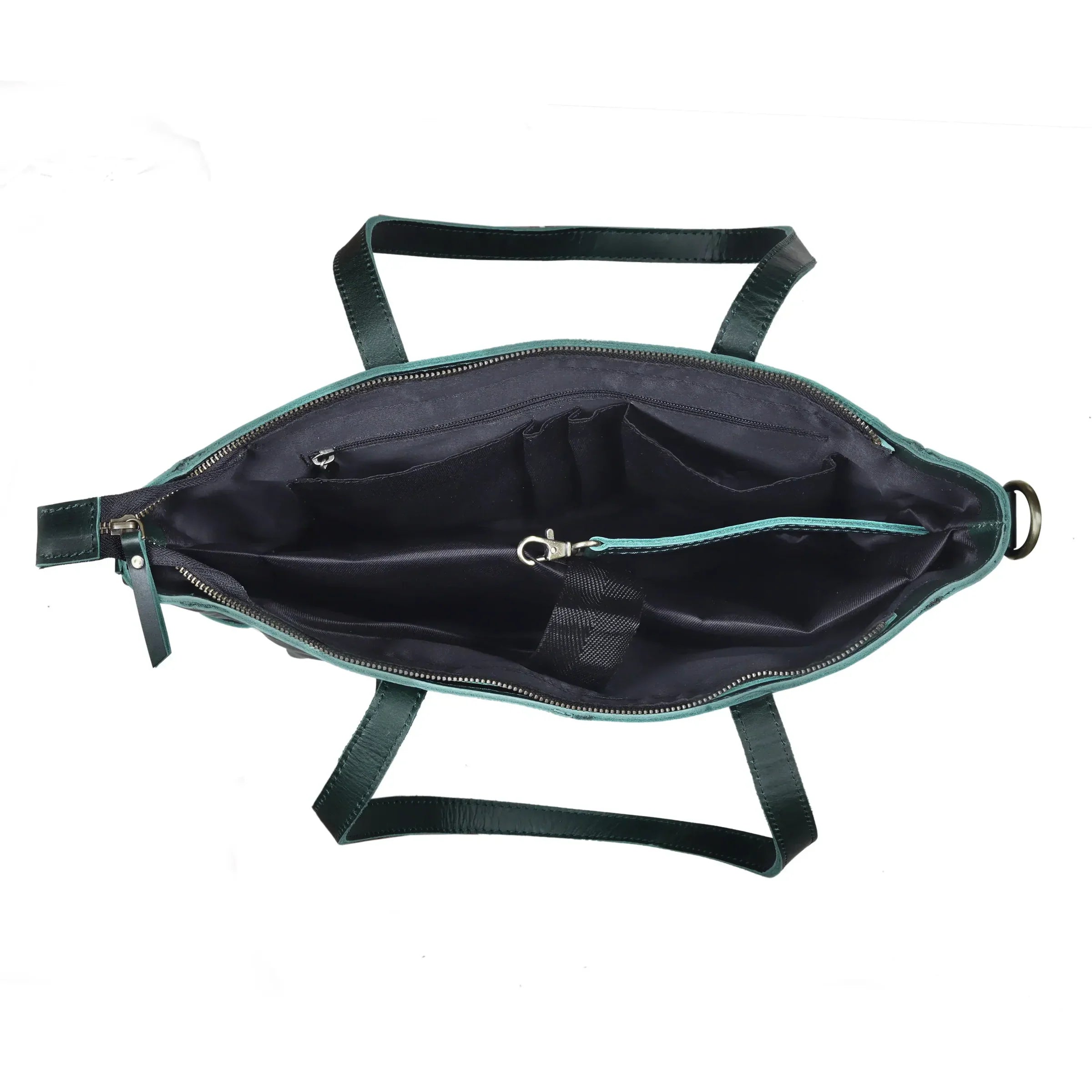 Portland Buffalo Leather Almost Perfect Tote Bag - Green