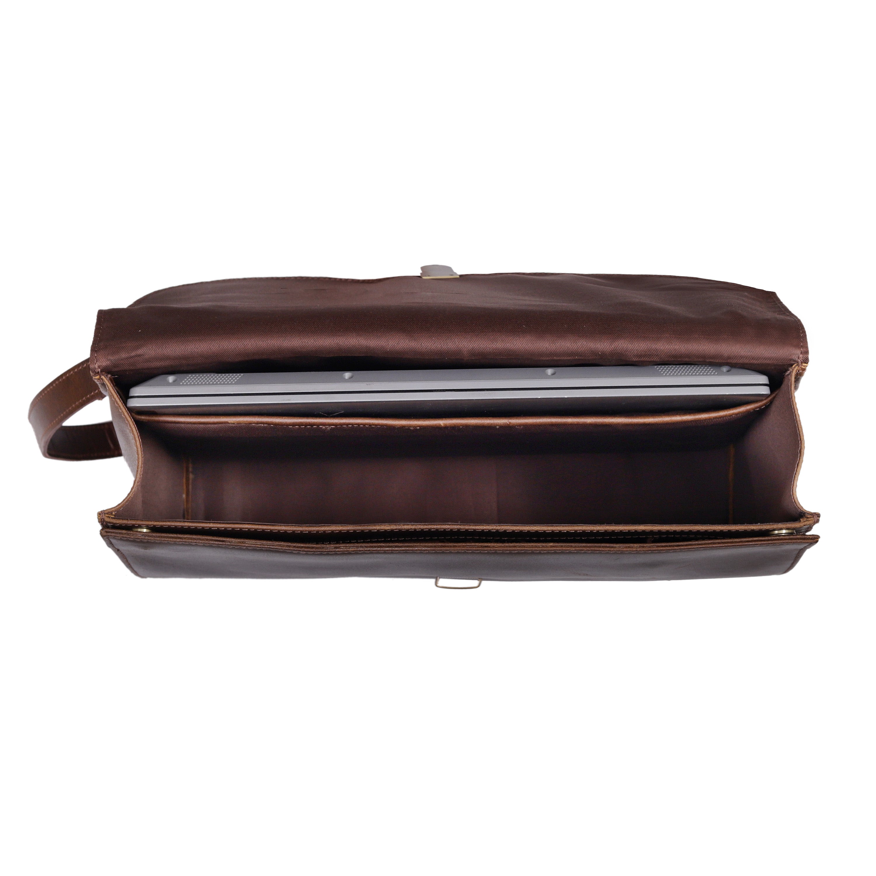 Walker Buffalo Lawyer Leather Briefcase