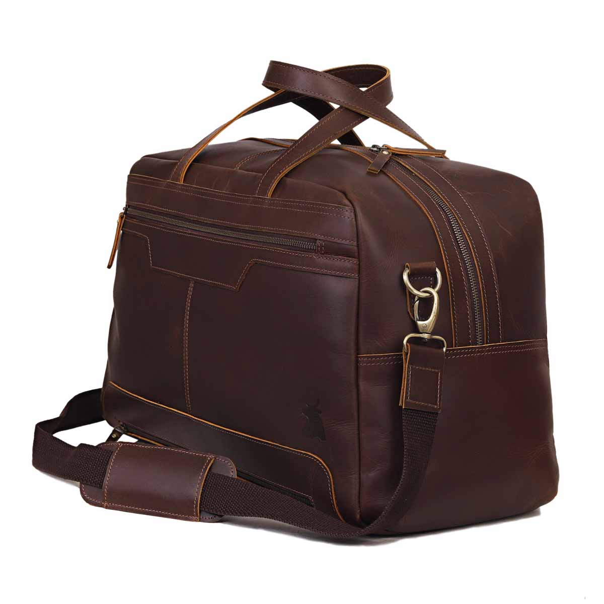 Walker Leather Travel Duffle Bag